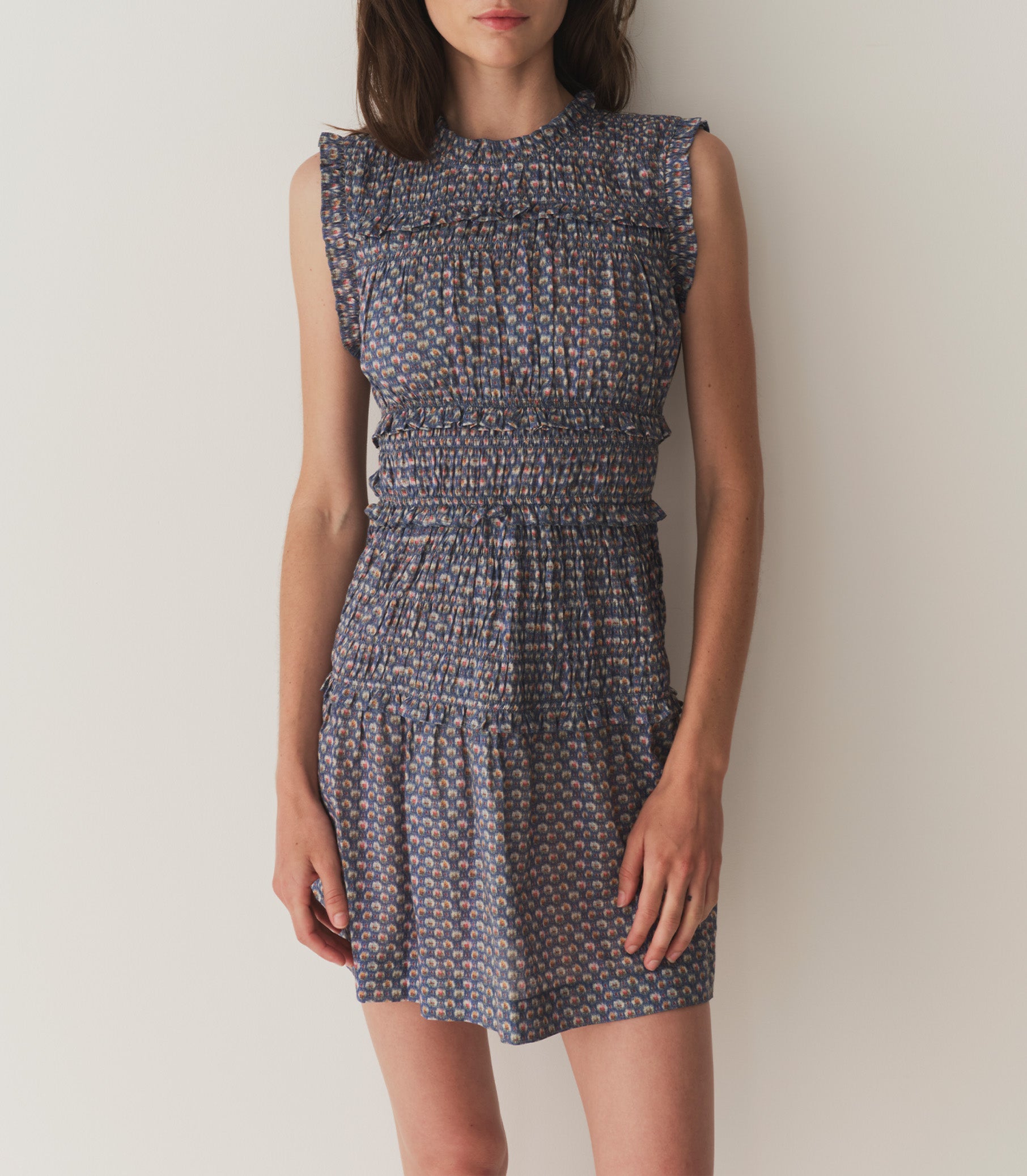 HMD -- TRACIE DRESS -- DAHLIA IKAT view 1
