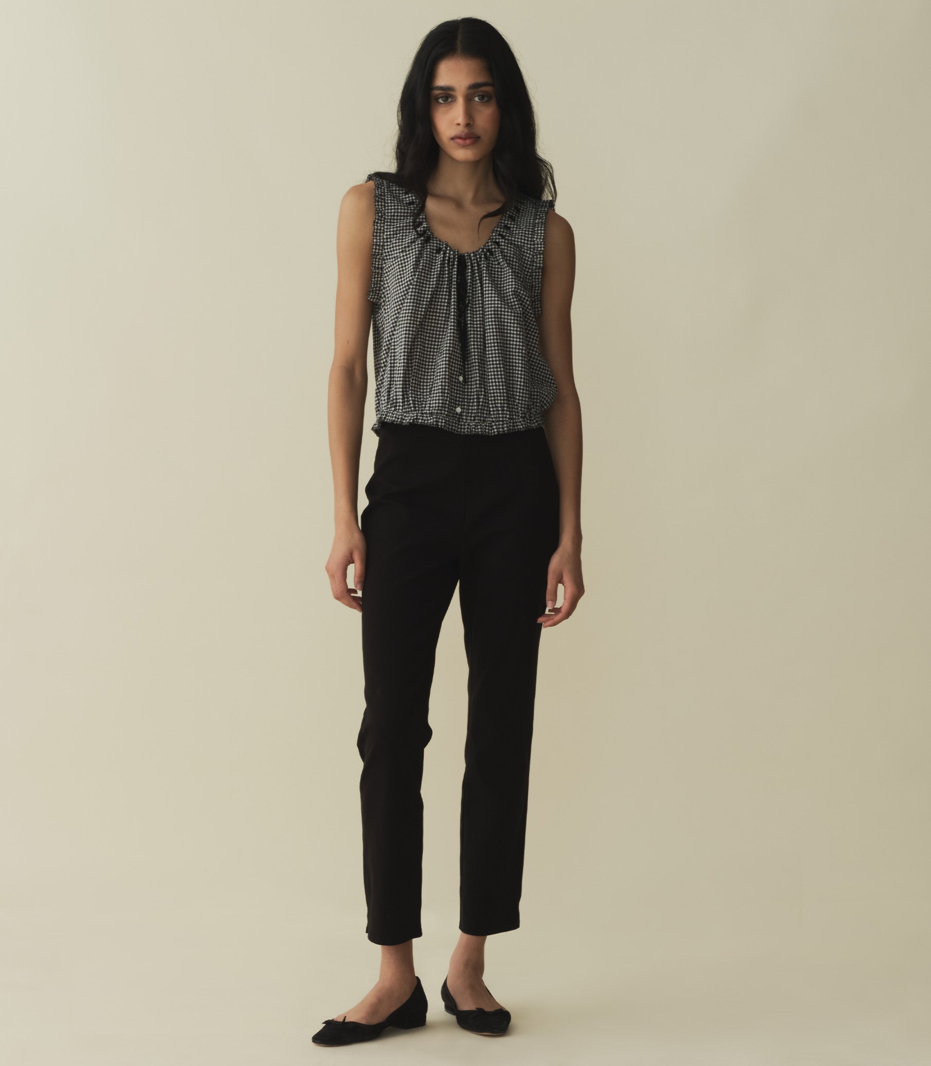 HMD -- TRAVELER TOP -- LA MADDALENA GINGHAM view 2
