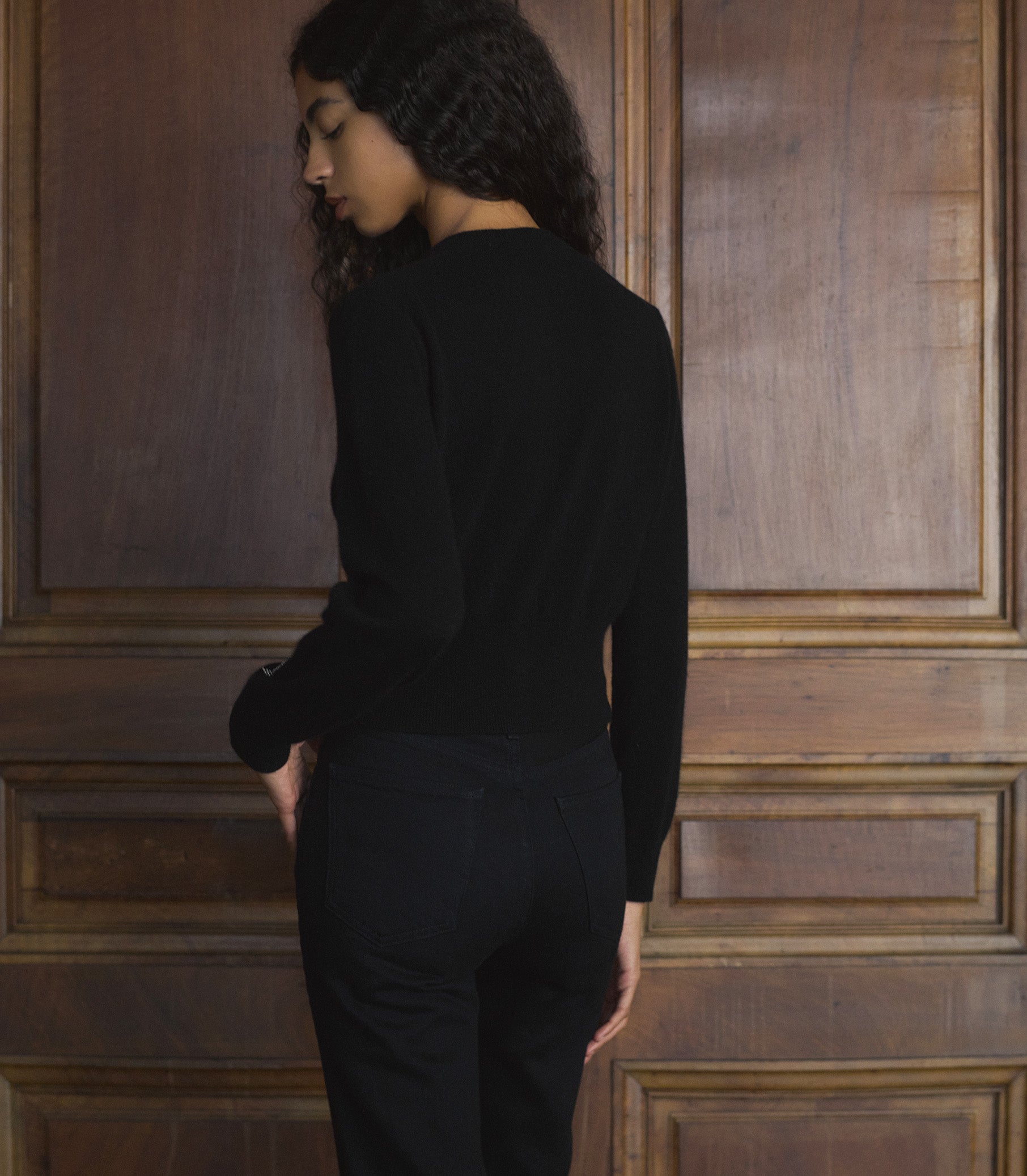 TRESOR CARDIGAN -- BLACK view 6