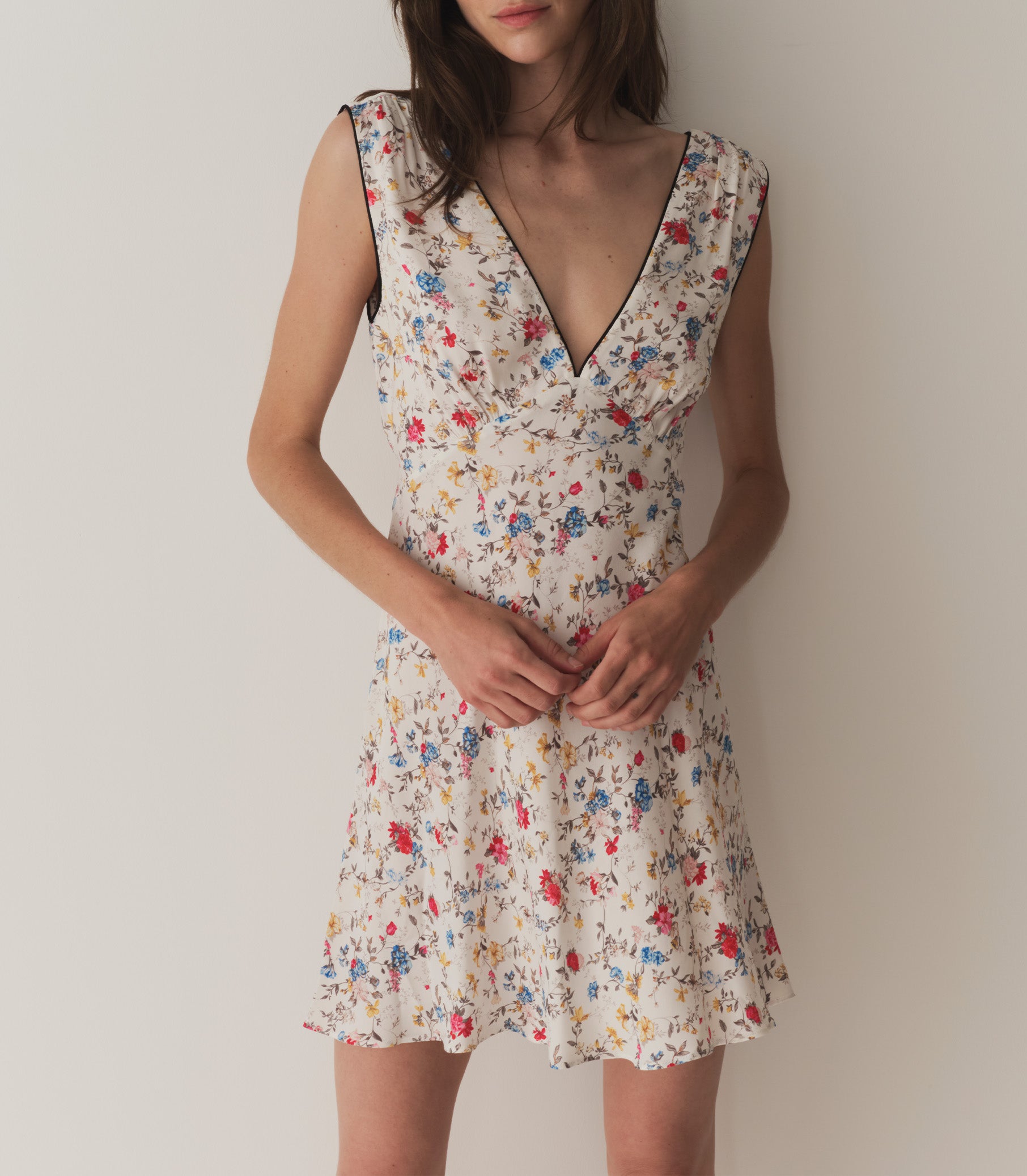 TULA DRESS -- BLANC FLOWERING MEADOW view 3