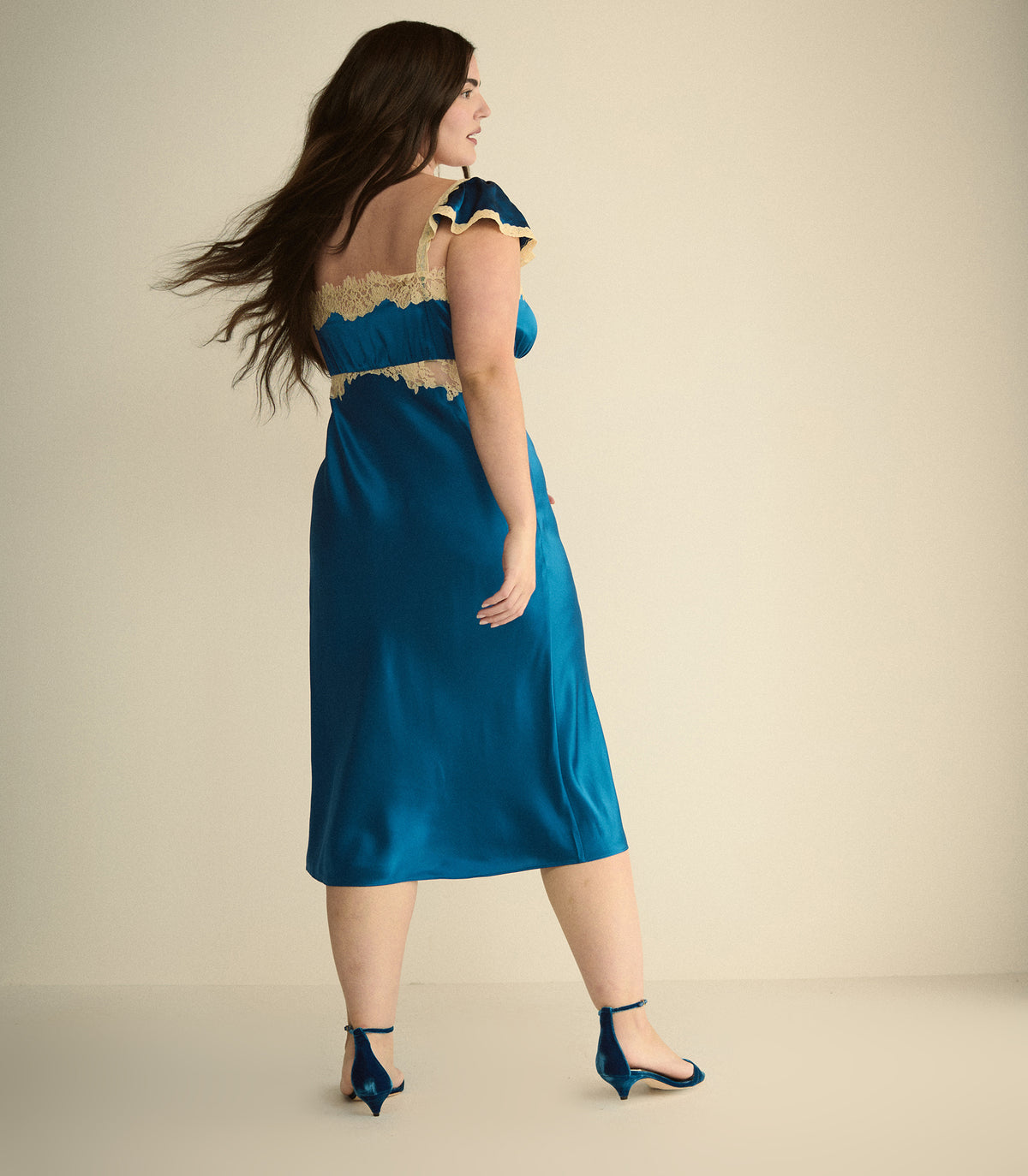 VALLINE DRESS -- SAPPHIRE