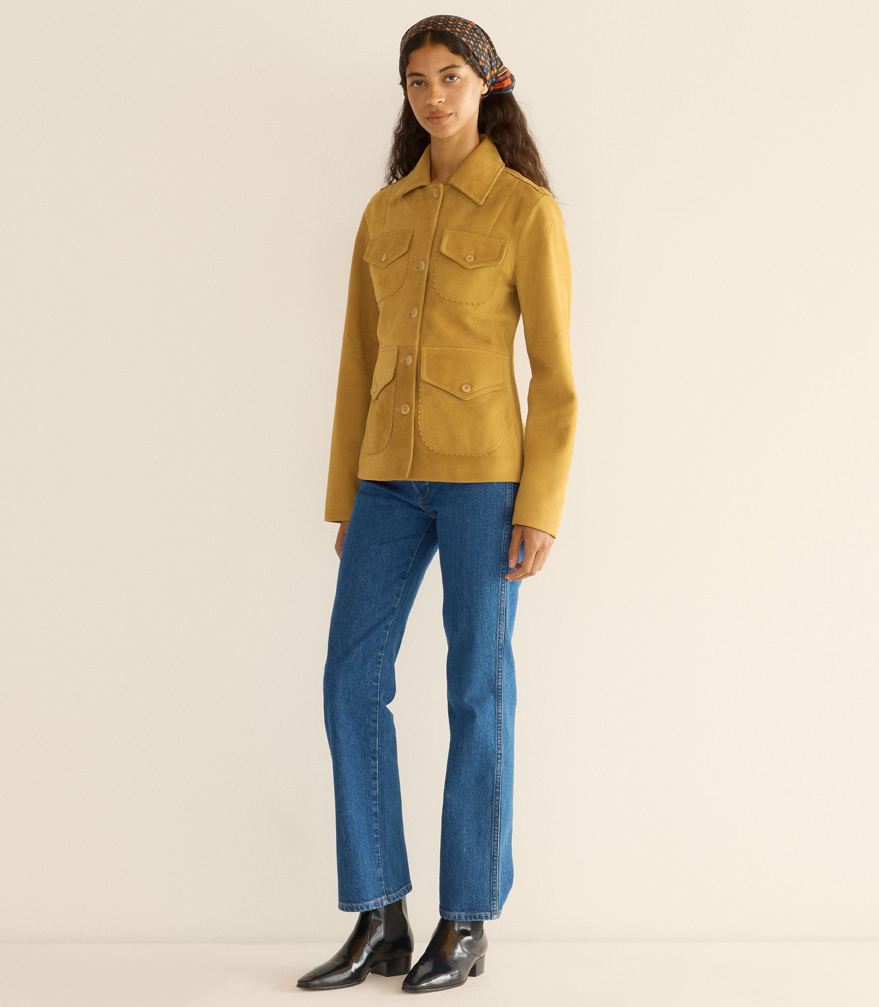 VARTAN JACKET -- WILD CHICORY view 3