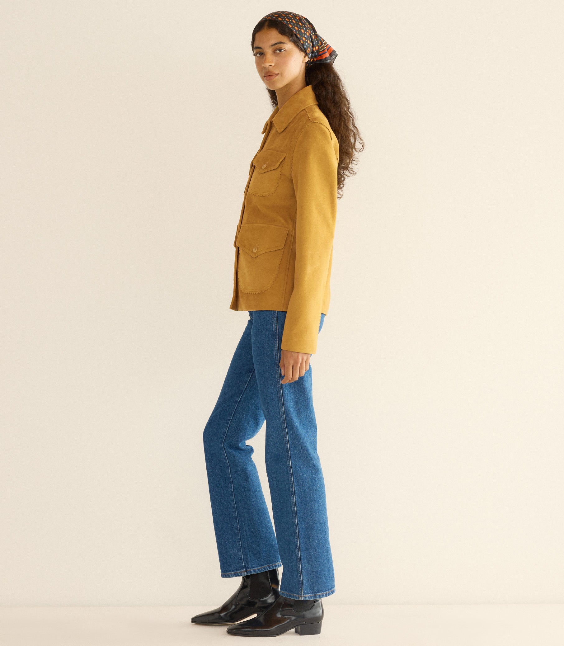 VARTAN JACKET -- WILD CHICORY view 5