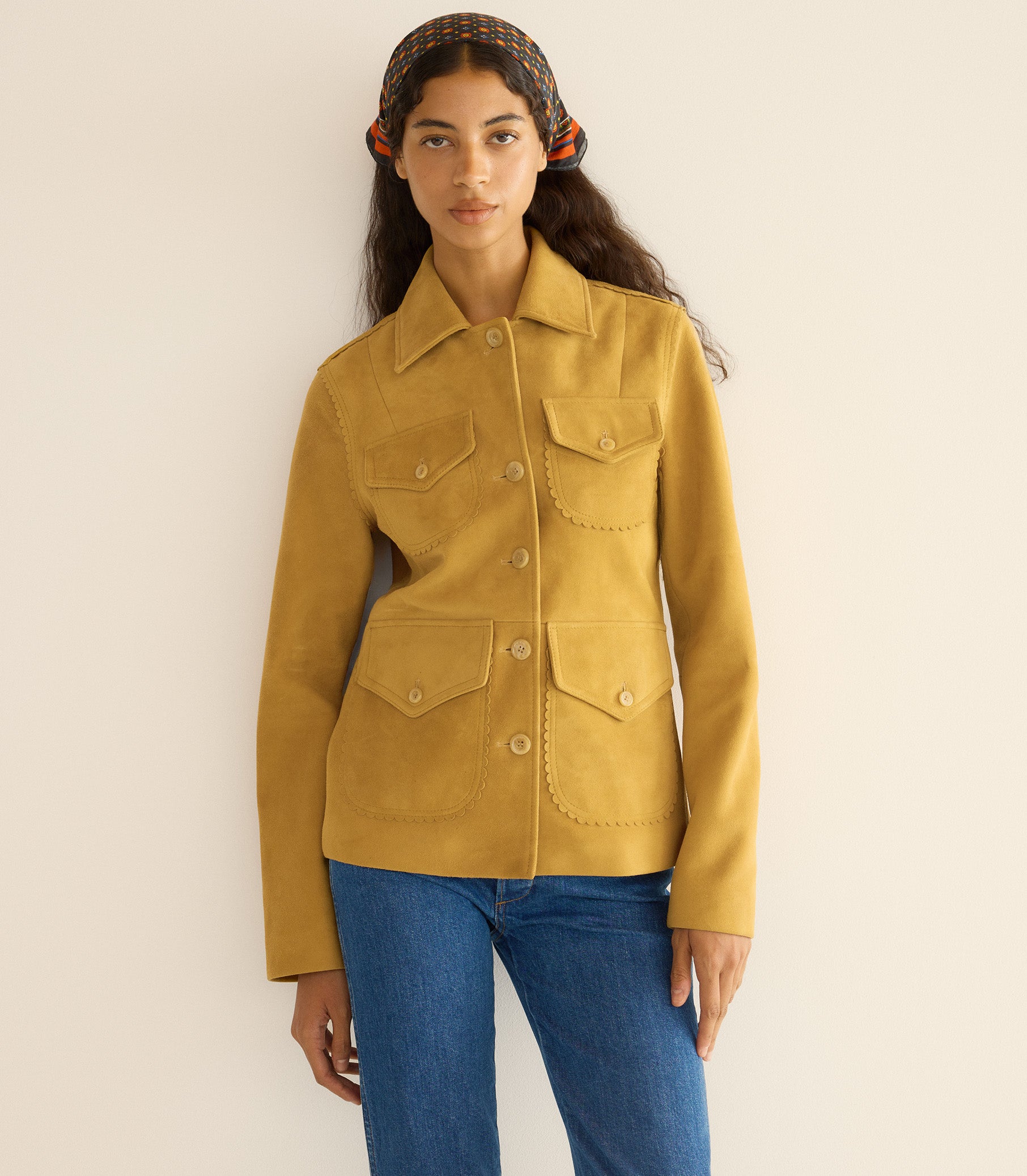 VARTAN JACKET -- WILD CHICORY view 2