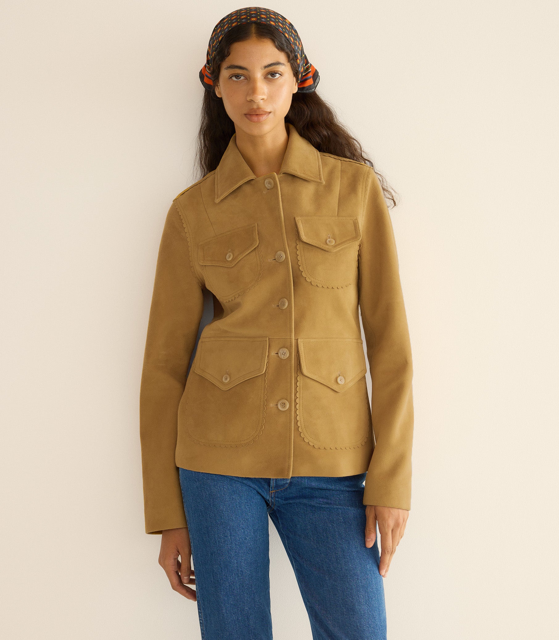 VARTAN JACKET -- WILD CHICORY