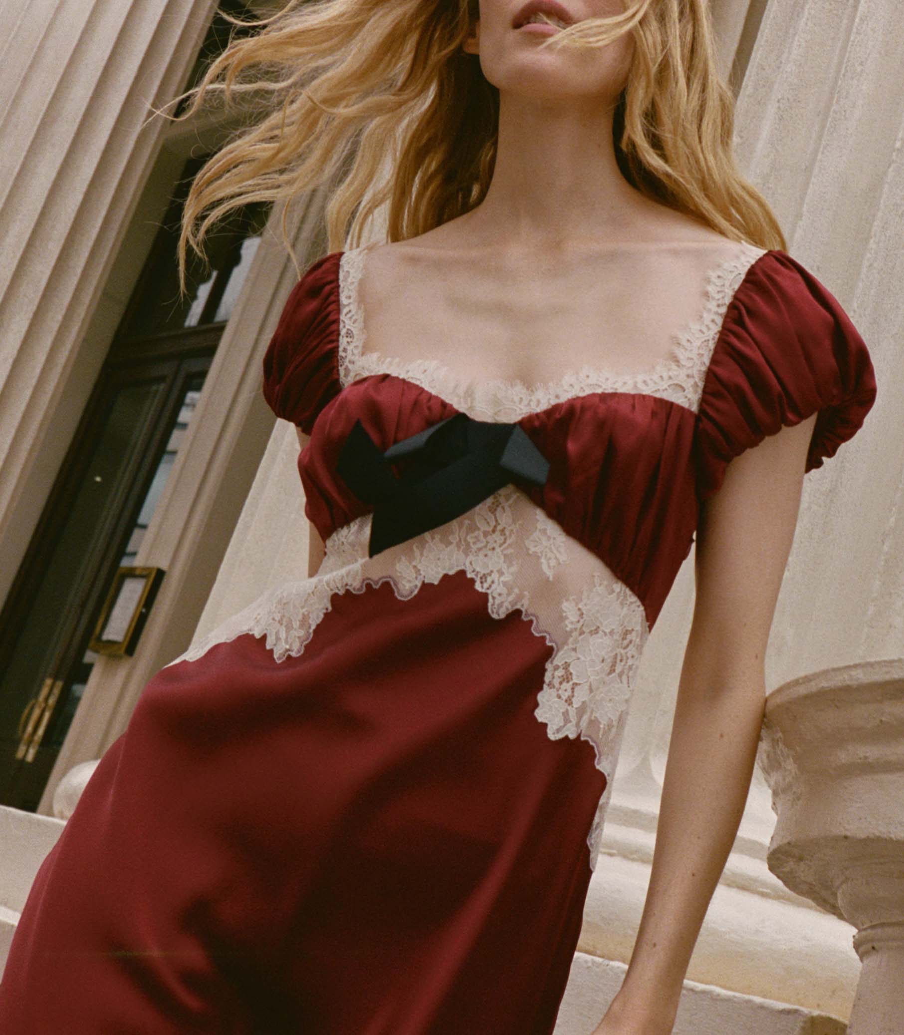 VEDA DRESS -- ELDERBERRY view 1