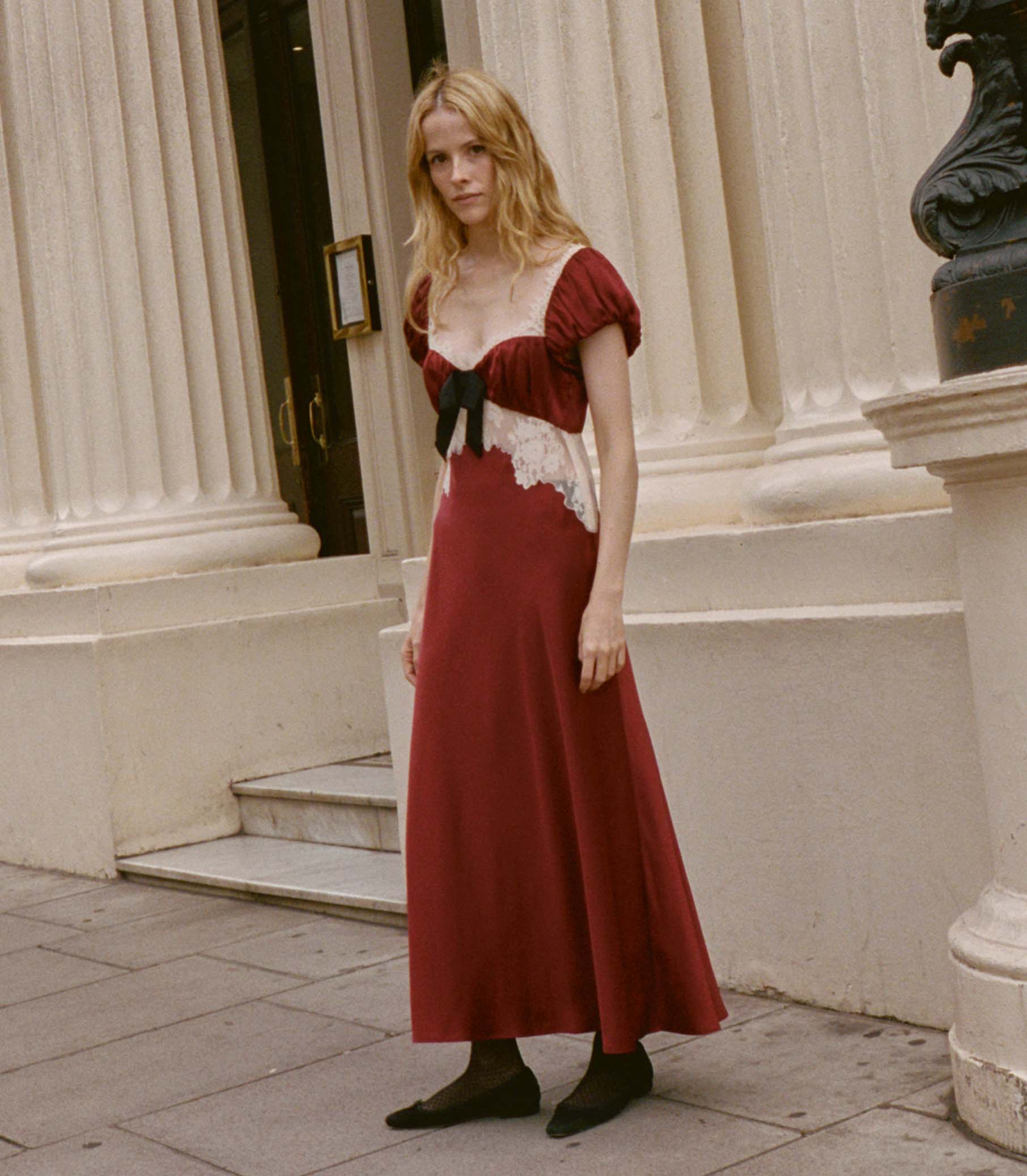 VEDA DRESS -- ELDERBERRY view 3
