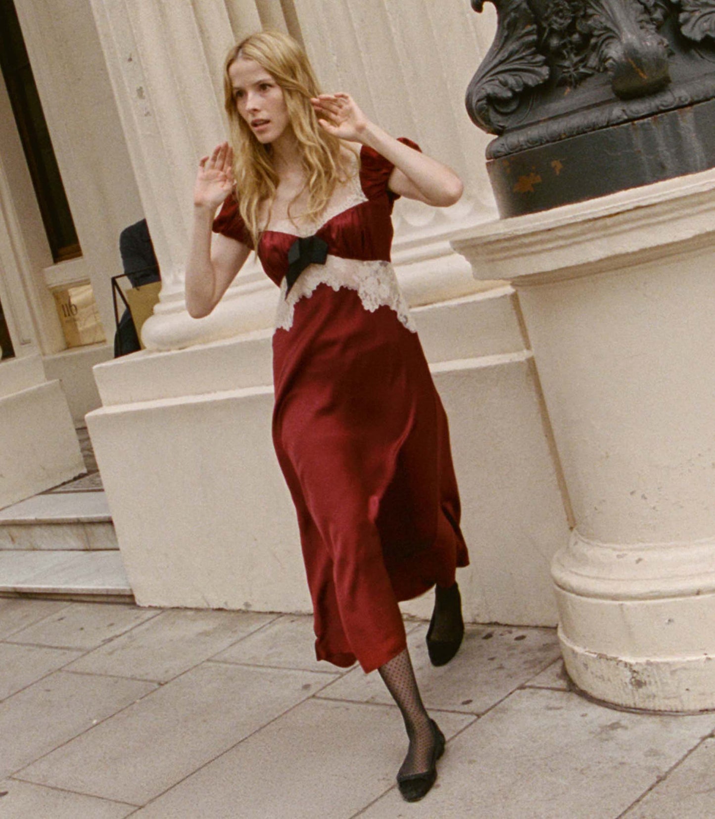 VEDA DRESS -- ELDERBERRY