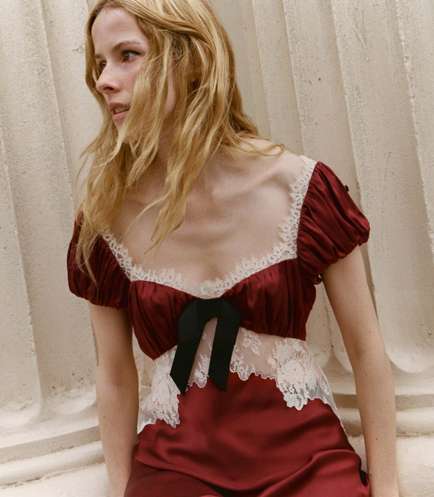 VEDA DRESS -- ELDERBERRY