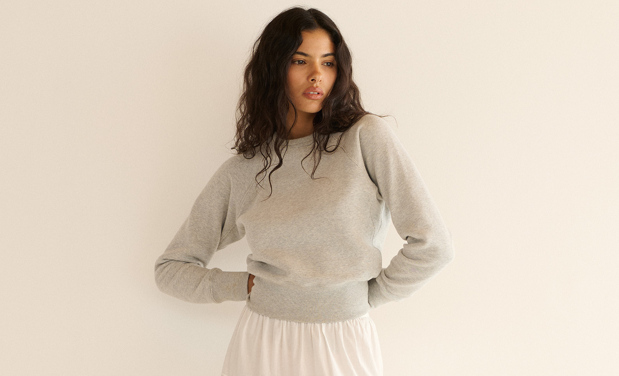 Valma Sweatshirt, Heather Grey