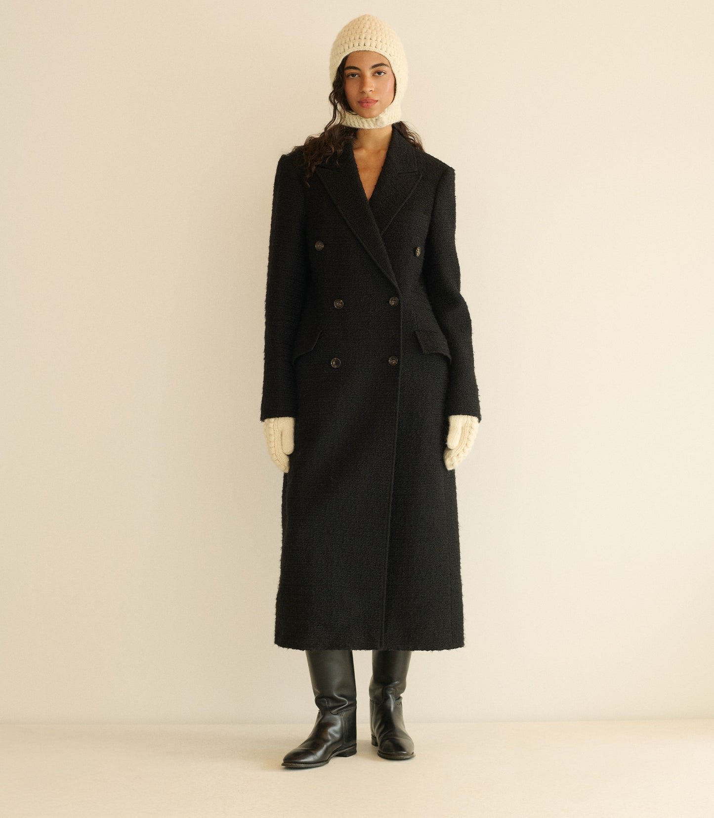 VERBIER MITTENS -- IVORY