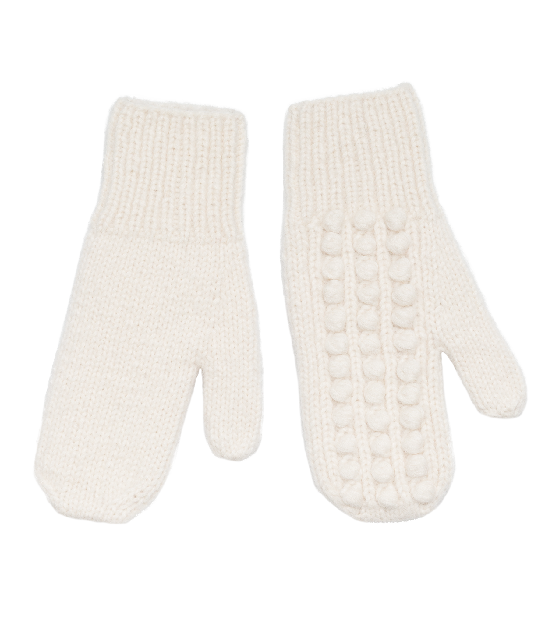 VERBIER MITTENS -- IVORY view 7