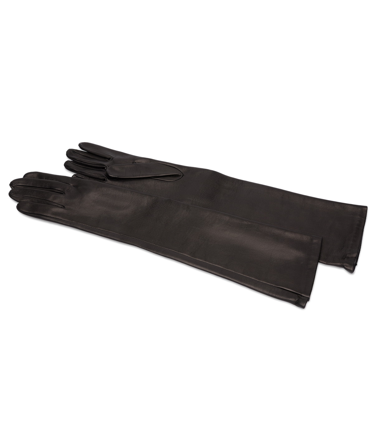 VERDI OPERA GLOVES -- BLACK LEATHER view 3
