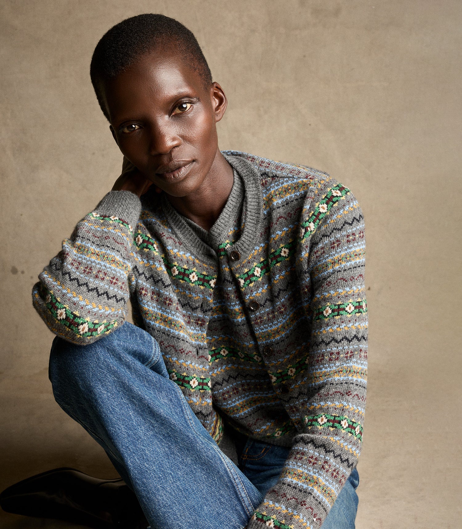 FAUSTINE CARDIGAN -- DASHWOOD FAIR ISLE