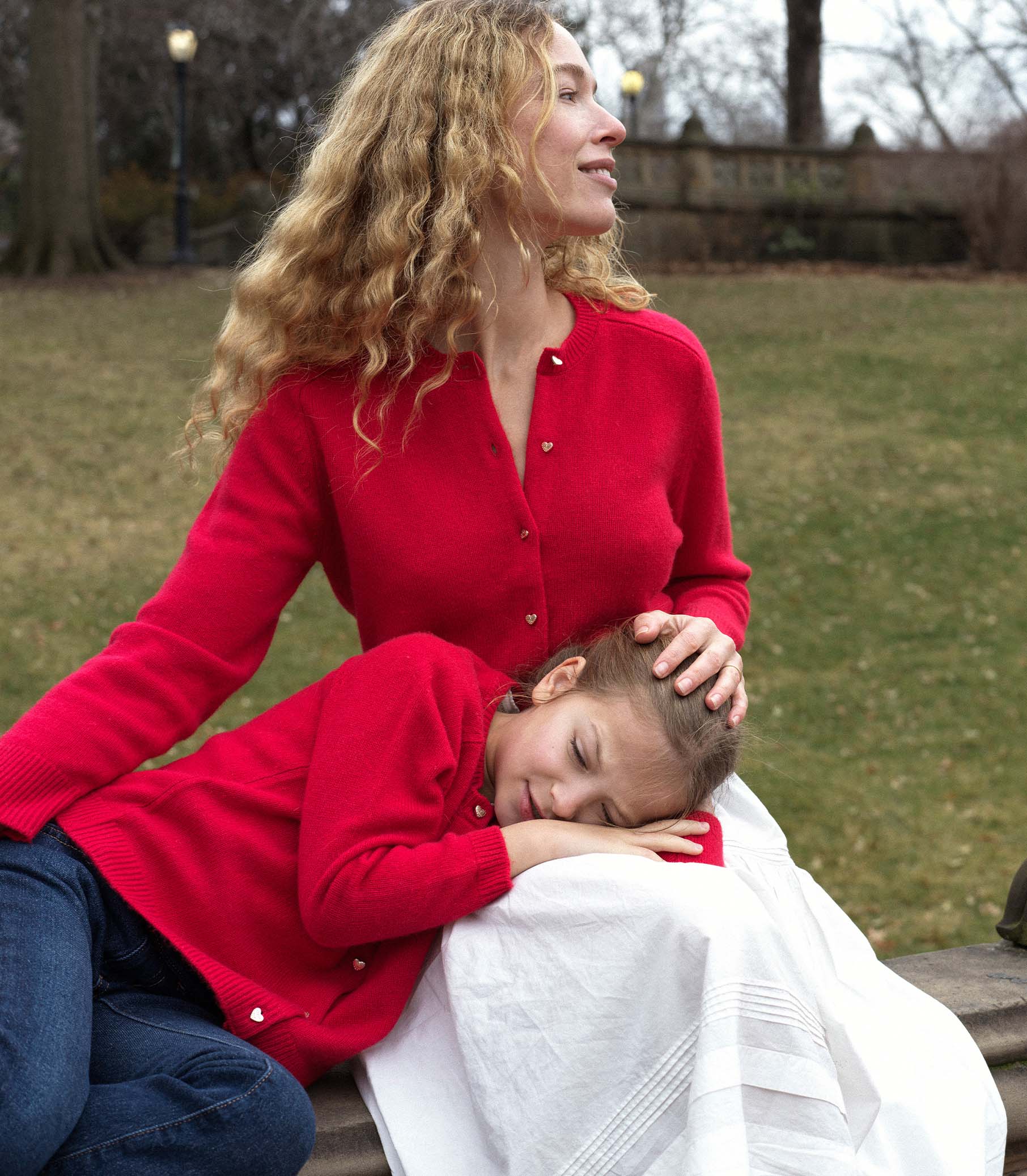 VIVELLE CARDIGAN -- SCARLET ROSE view 3