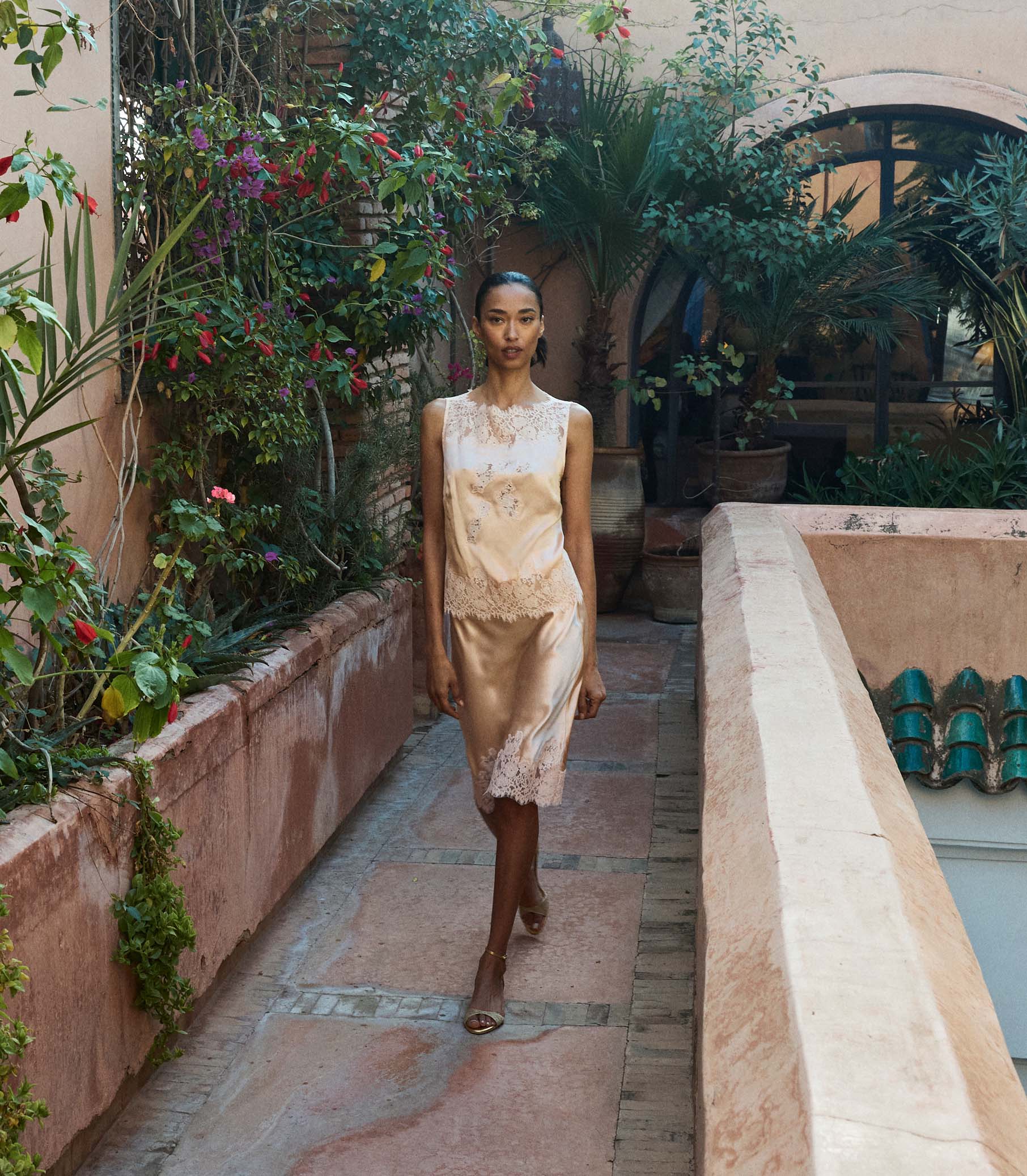 ELOWETTE SKIRT -- PEACH SORBET view 3
