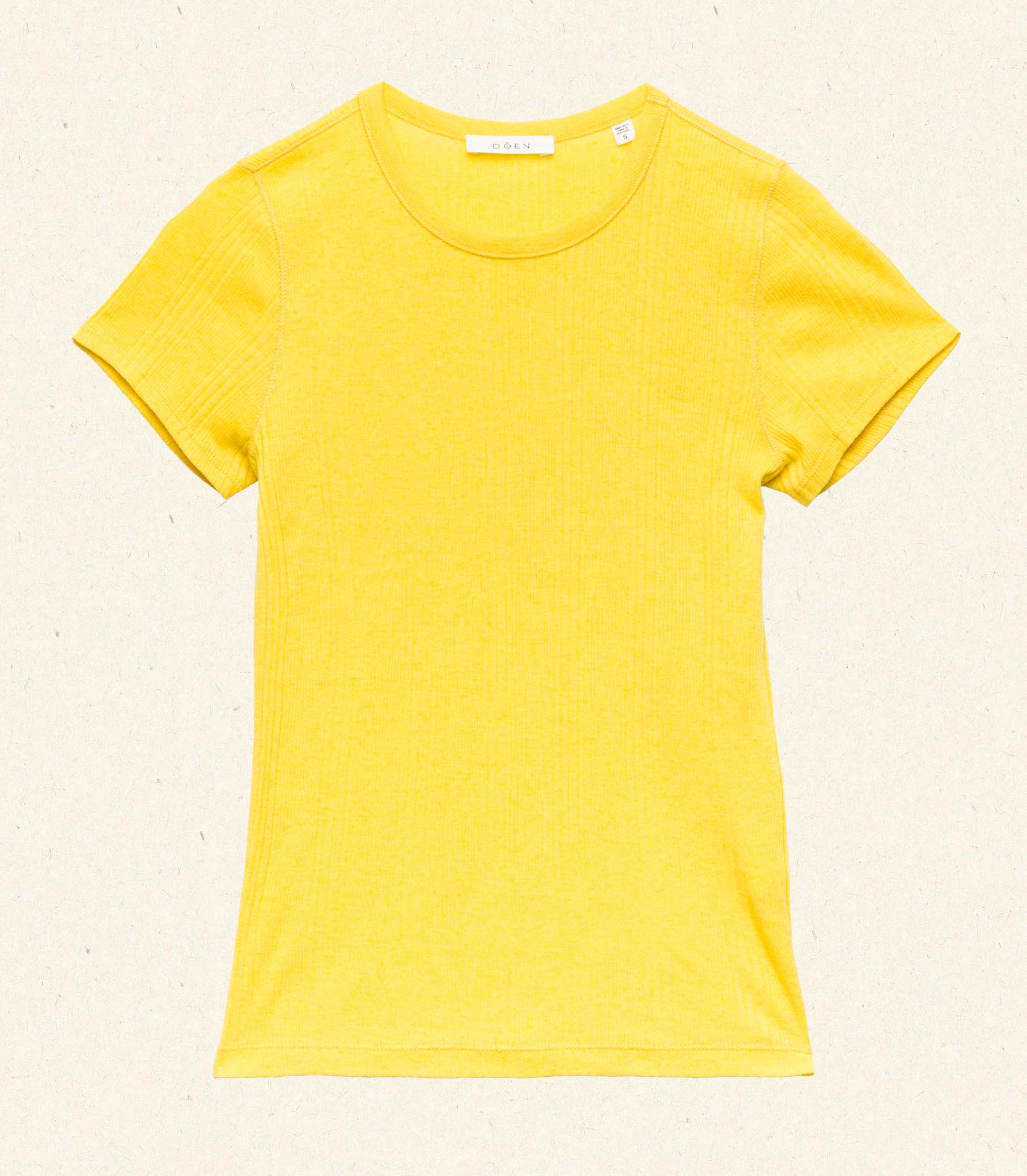 VIVI CASHMERE TEE -- CITRUS view 7