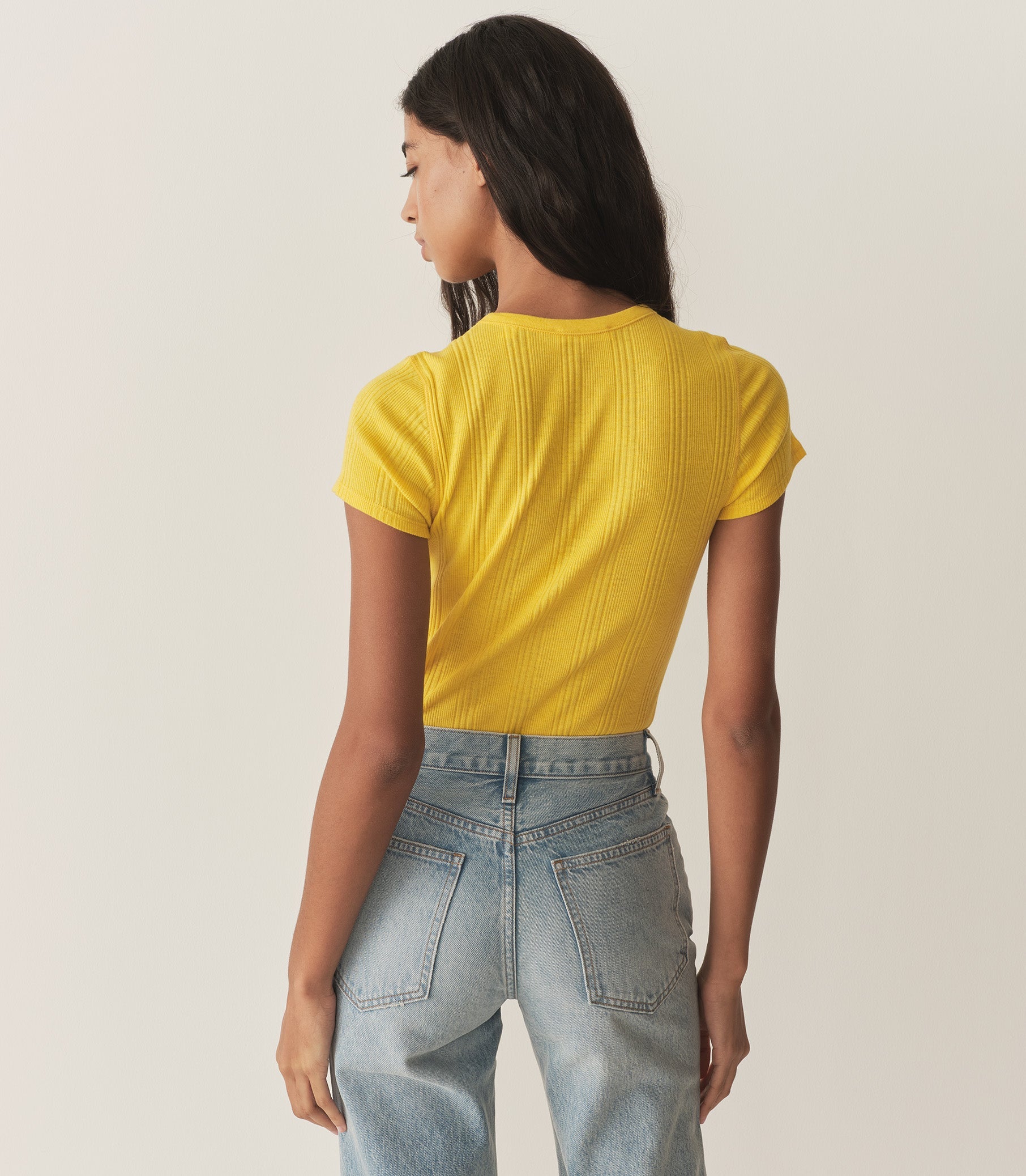 HMD -- VIVI CASHMERE TEE -- CITRUS view 4
