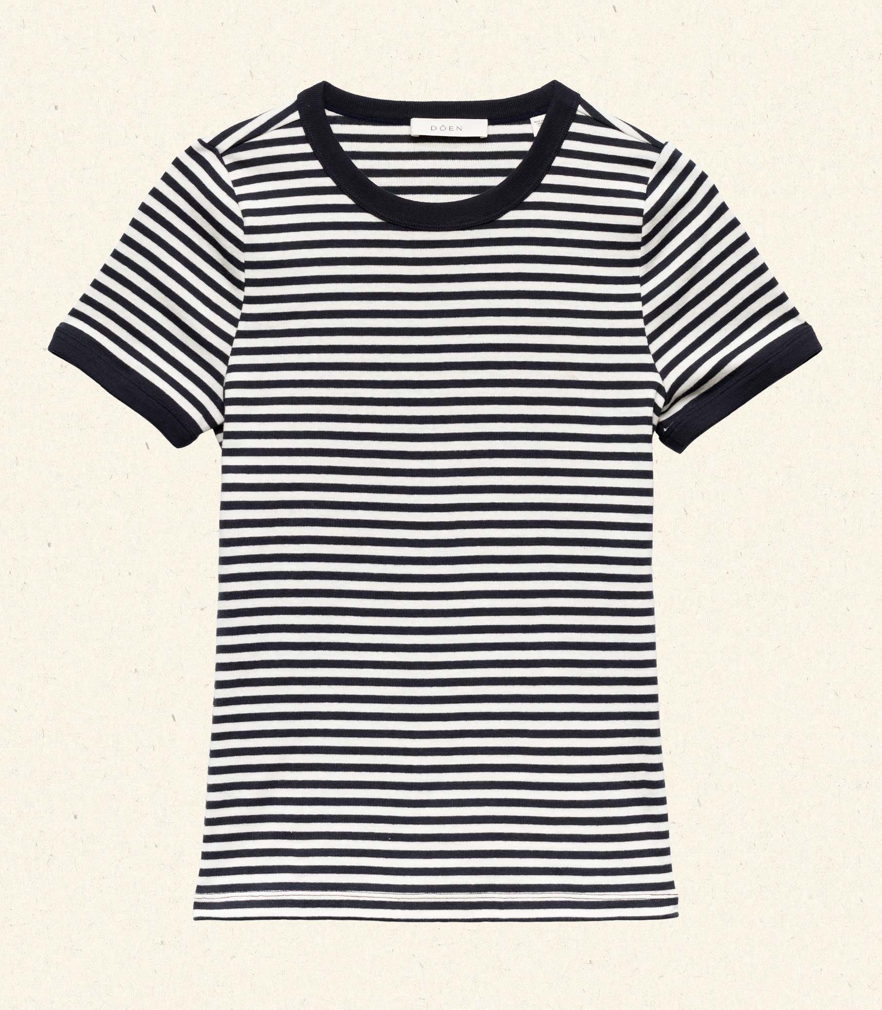 HMD -- VIVI TEE -- NAVY NANTUCKET STRIPE view 5
