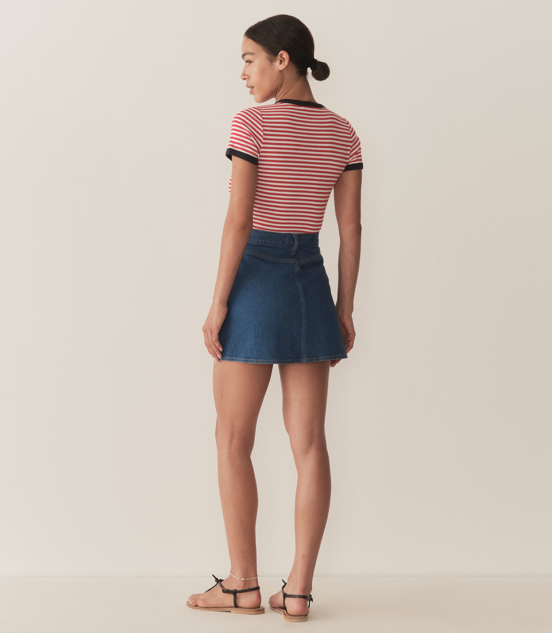 HMD -- VIVI TEE -- ROUGE NANTUCKET STRIPE view 3
