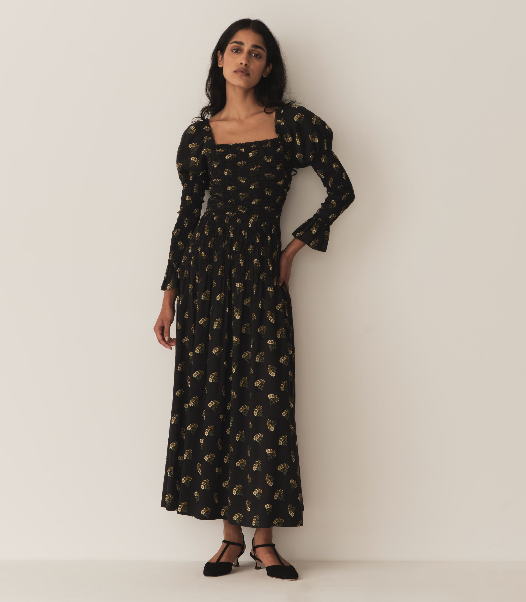 WILMINA DRESS -- BUTTERCUP BOUQUET view 1