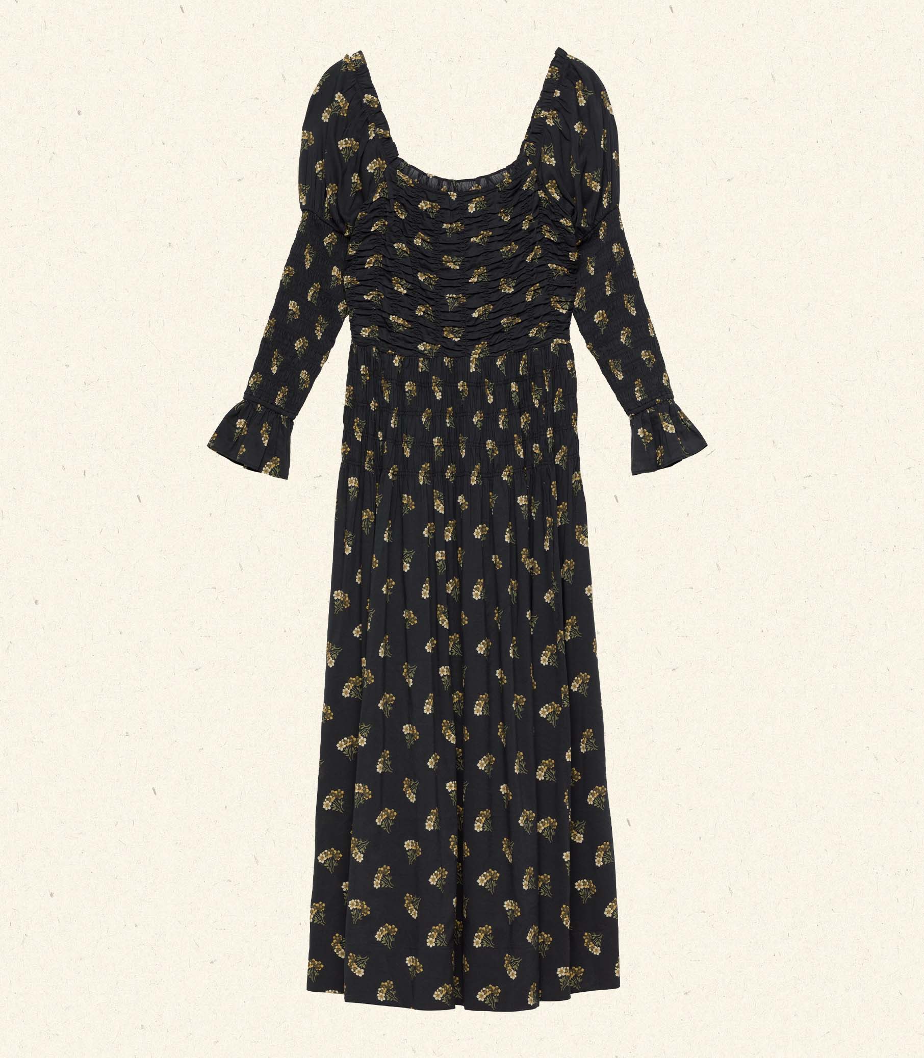 HMD -- WILMINA DRESS -- BUTTERCUP BOUQUET view 5
