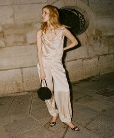 YARIA SILK SATIN PANT
