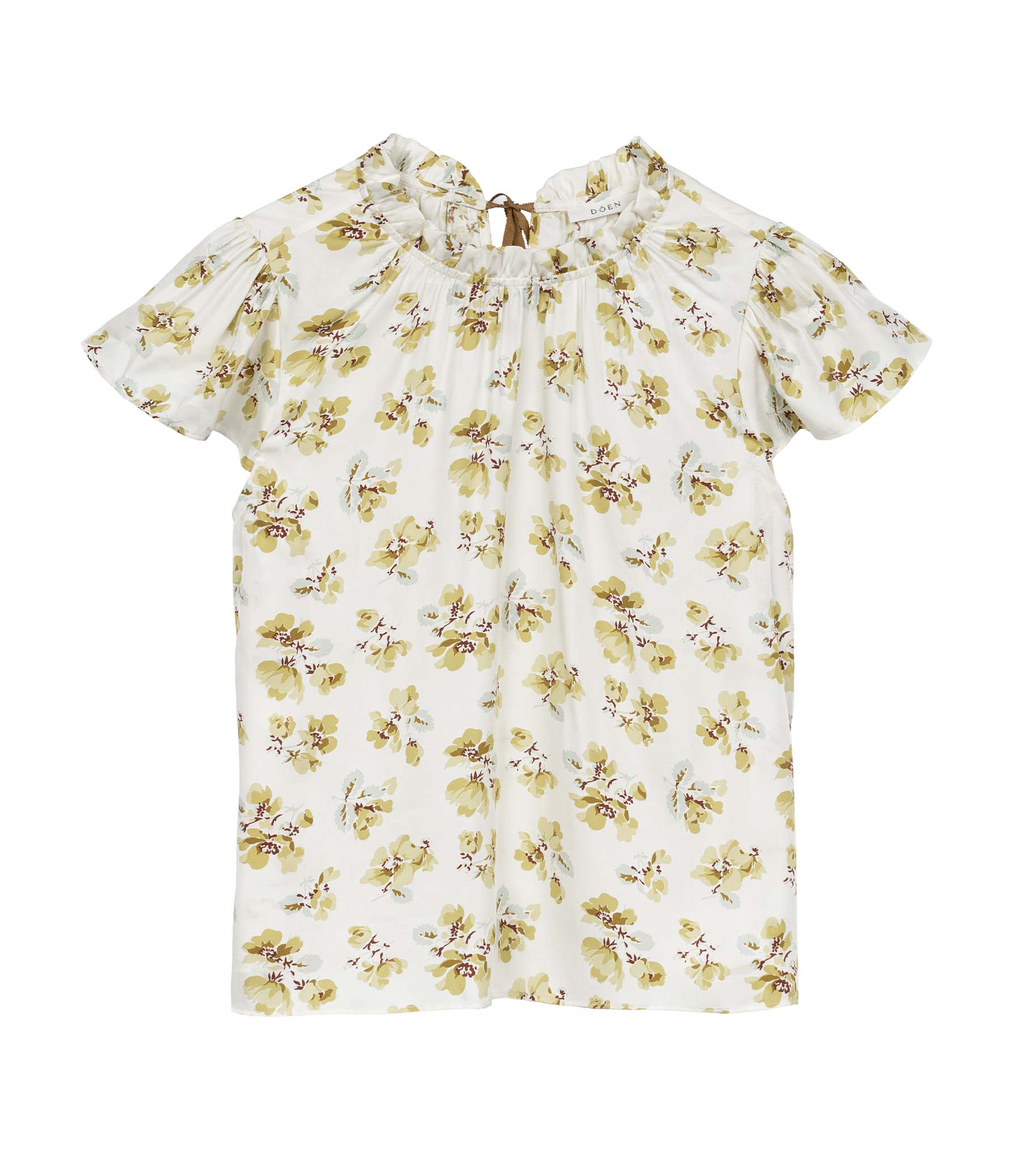YVIE TOP -- GOLD FROLICKING FLORAL view 9