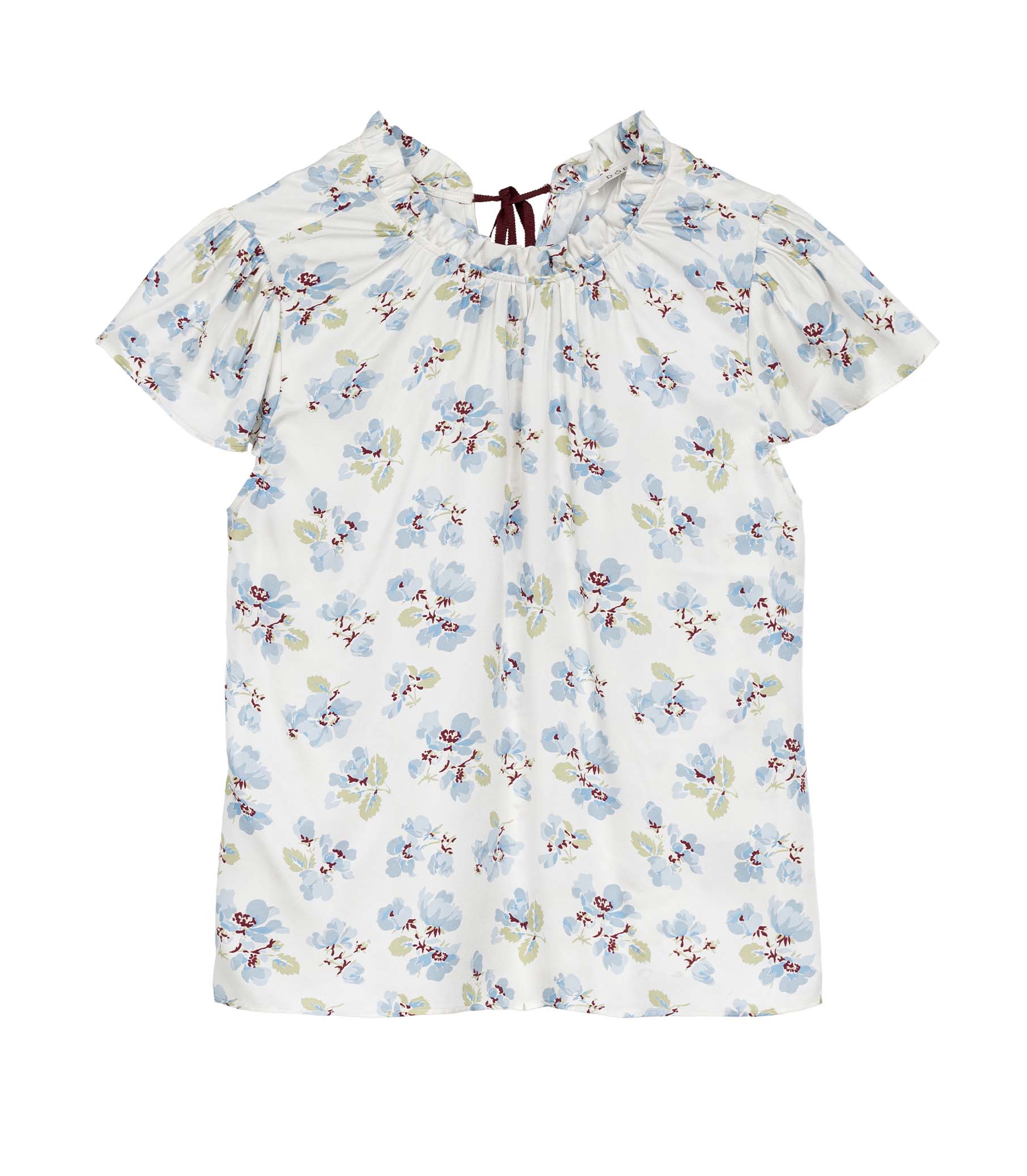 YVIE TOP -- BLEU FROLICKING FLORAL view 6