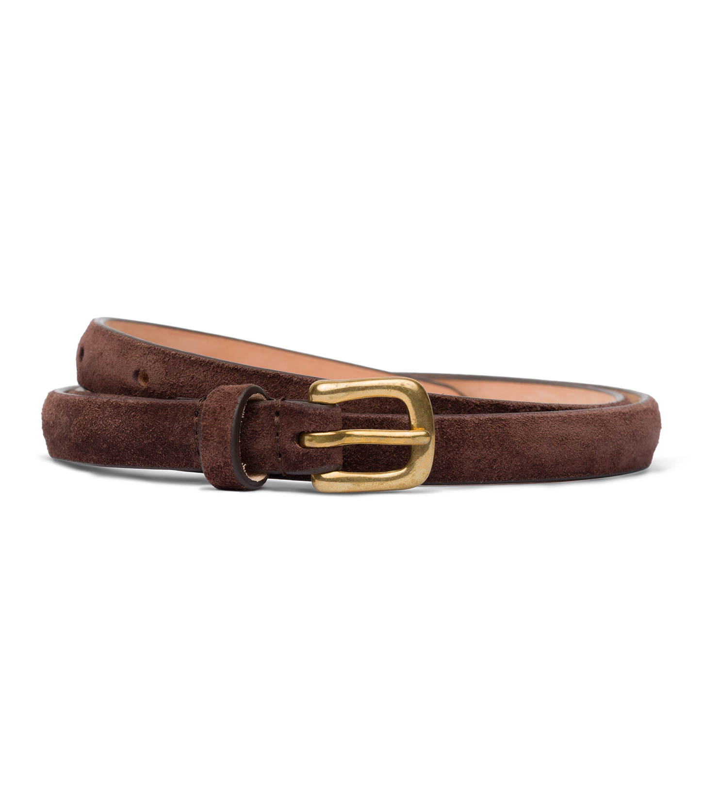 ZAZA BELT -- EQUESTRIAN BROWN SUEDE