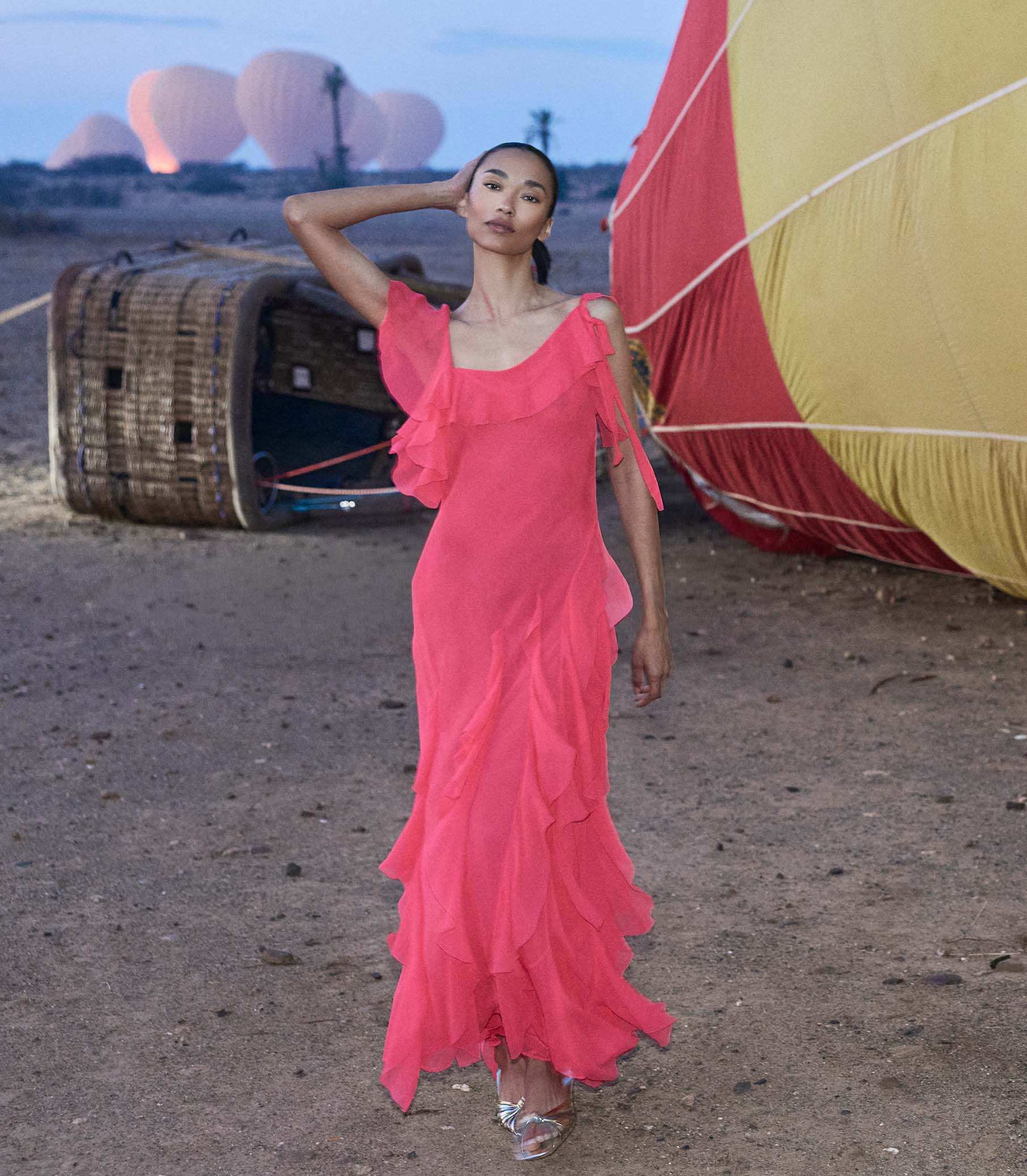 ZELIA DRESS -- BOUGAINVILLEA view 2
