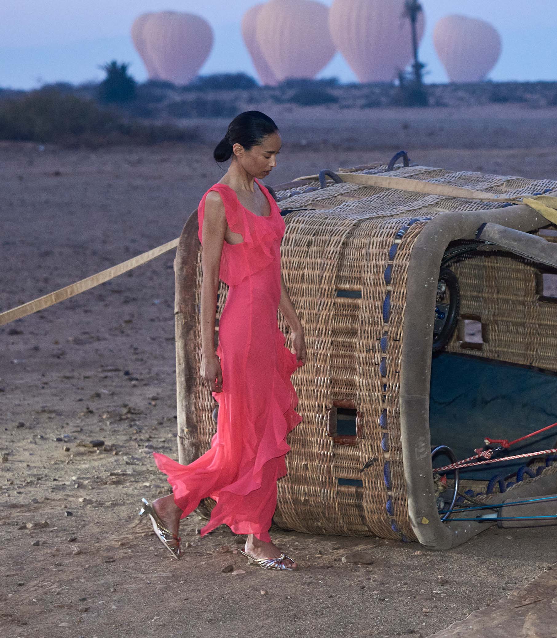 ZELIA DRESS -- BOUGAINVILLEA view 3
