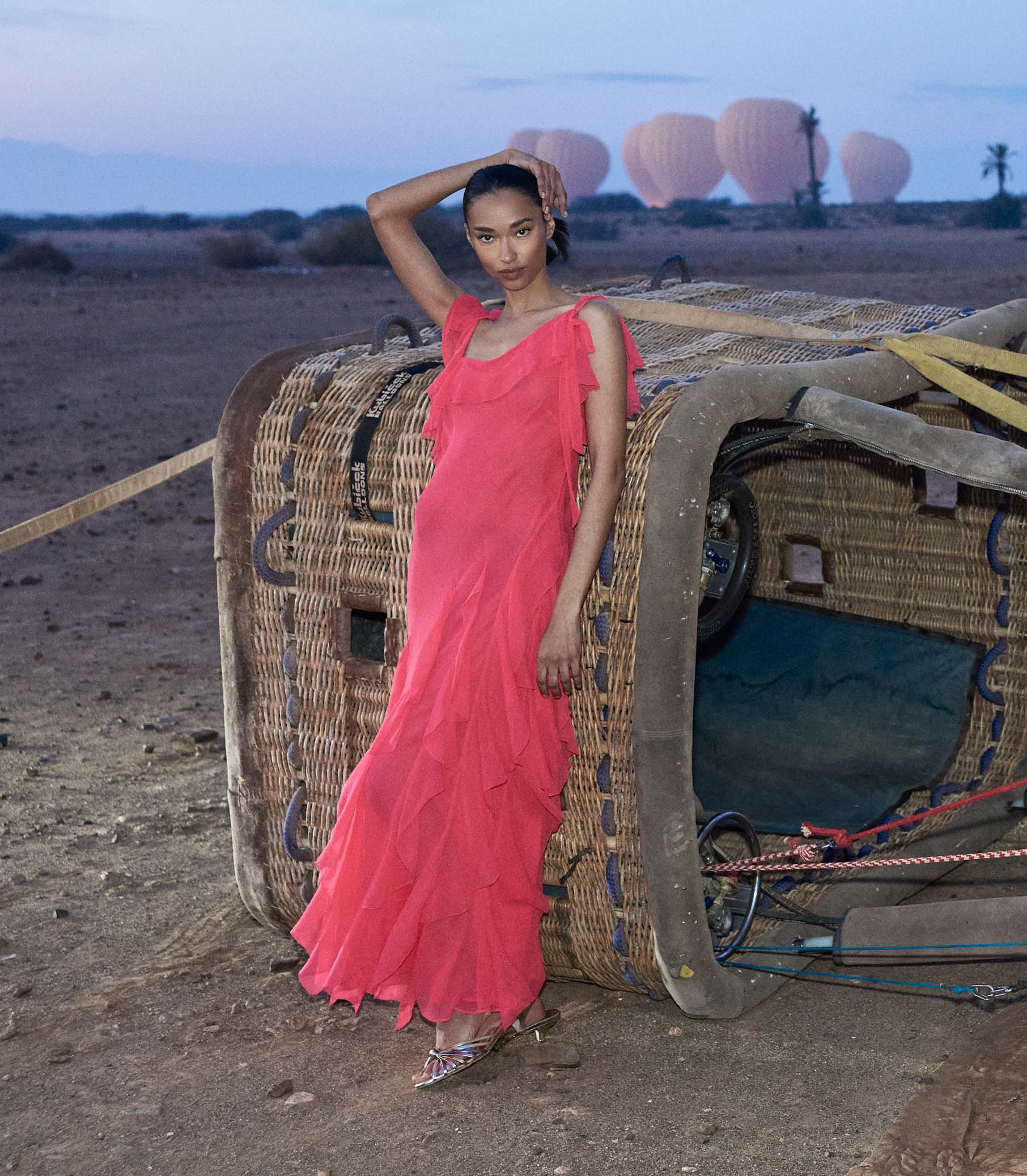 ZELIA DRESS -- BOUGAINVILLEA view 4
