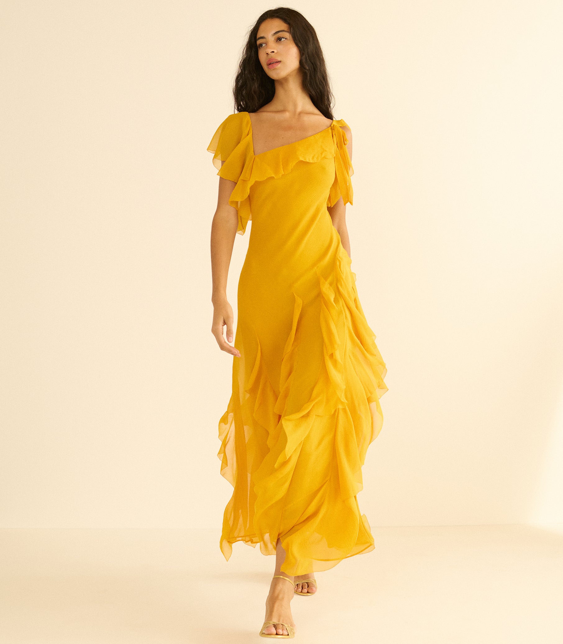 ZELIA DRESS -- SUNFLOWER view 4
