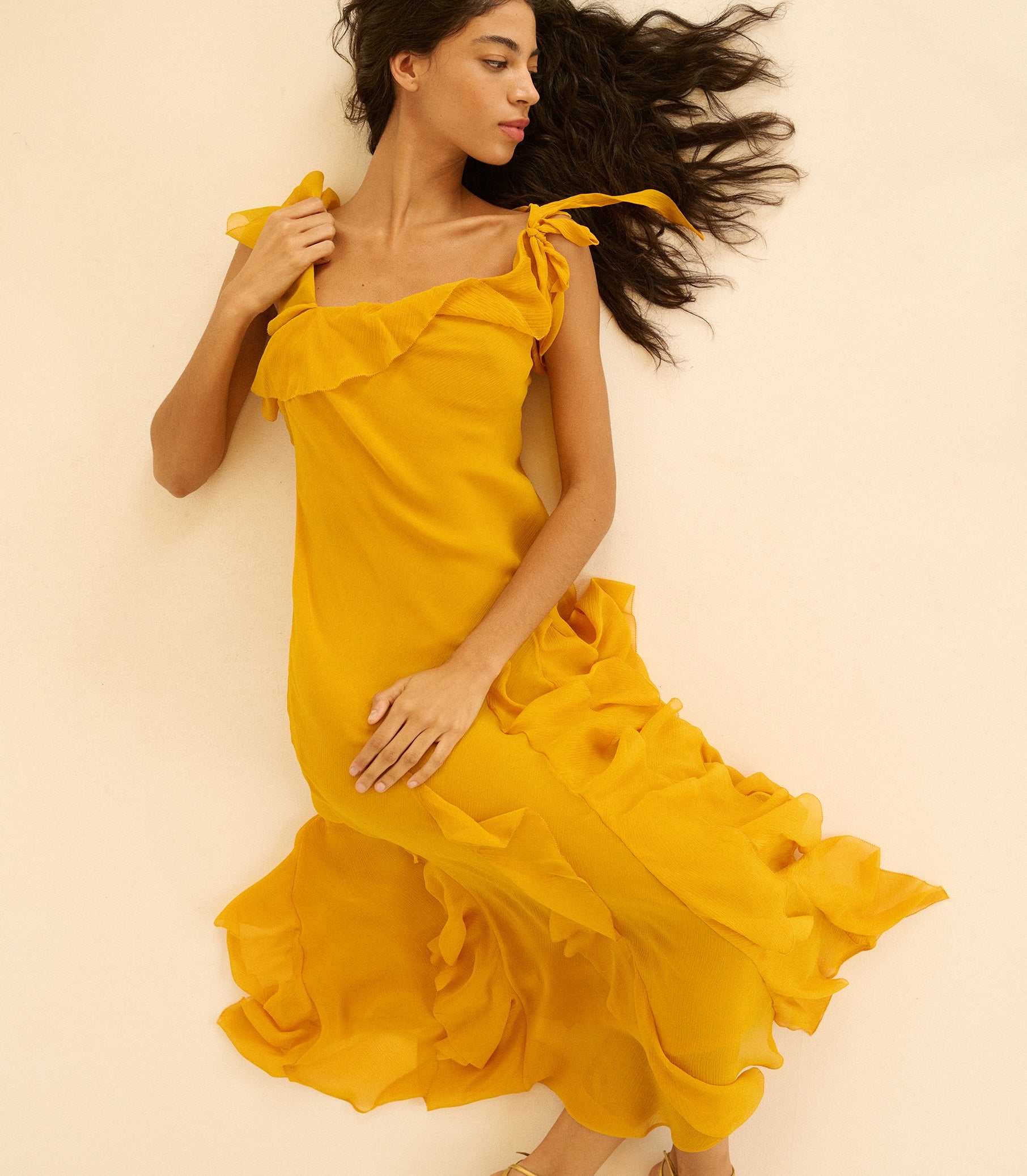 ZELIA DRESS -- SUNFLOWER view 5
