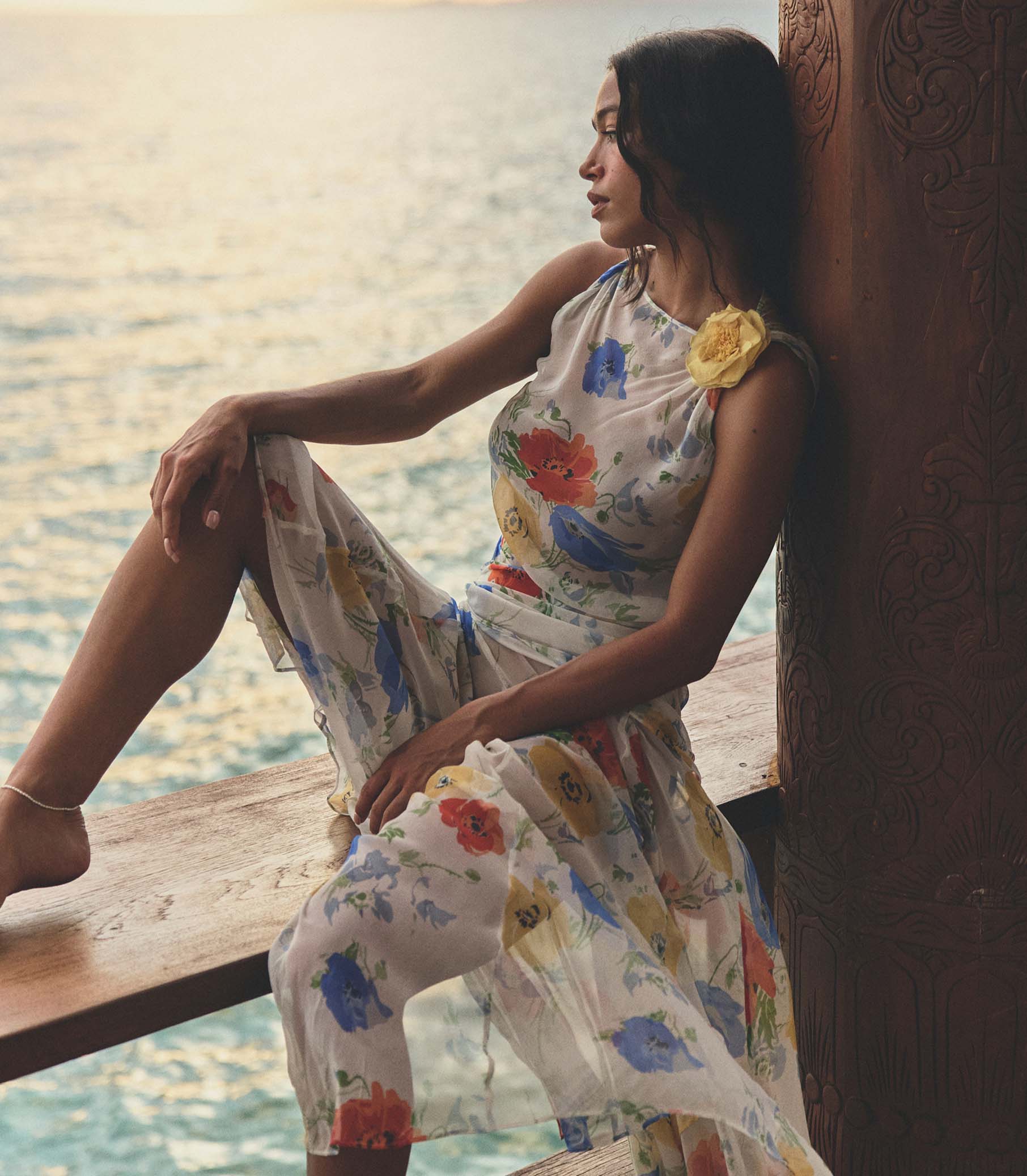 ZEPHIRINE DRESS -- ANEMONE GROVE view 3
