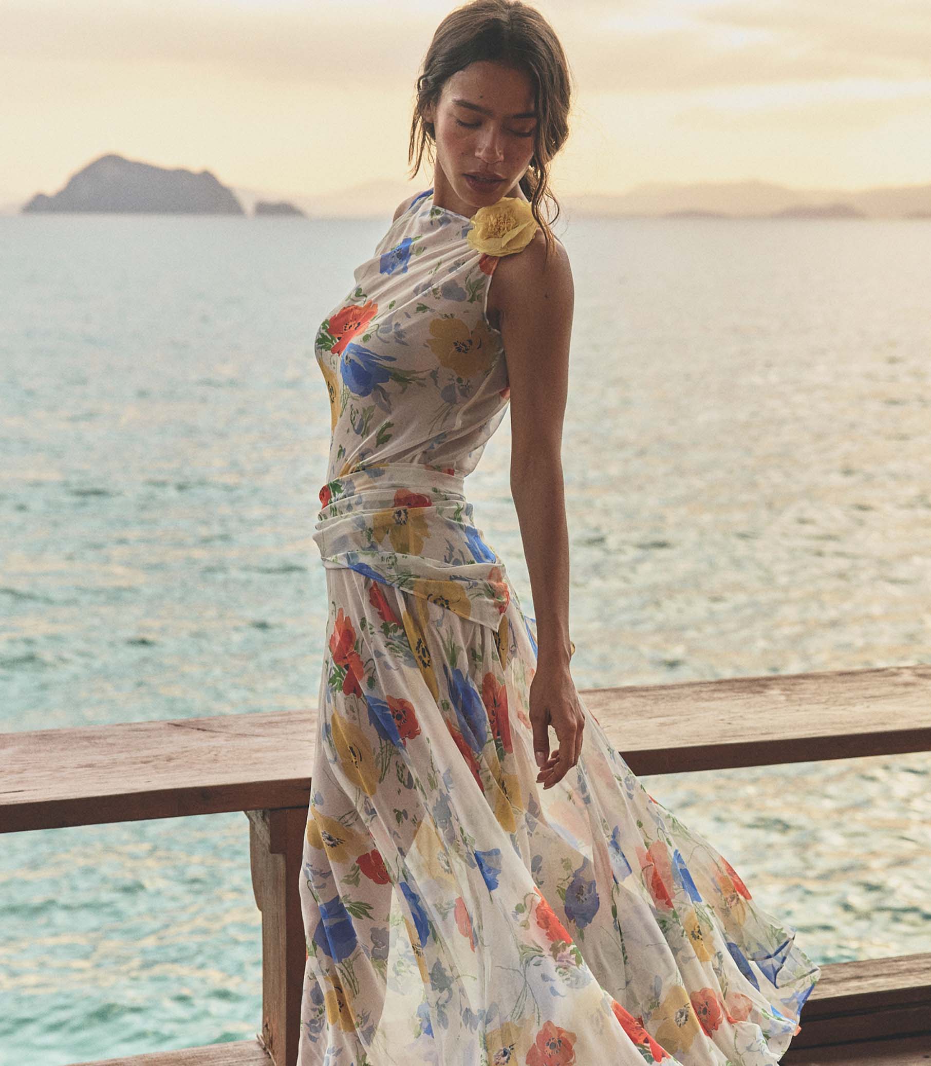 ZEPHIRINE DRESS -- ANEMONE GROVE view 4
