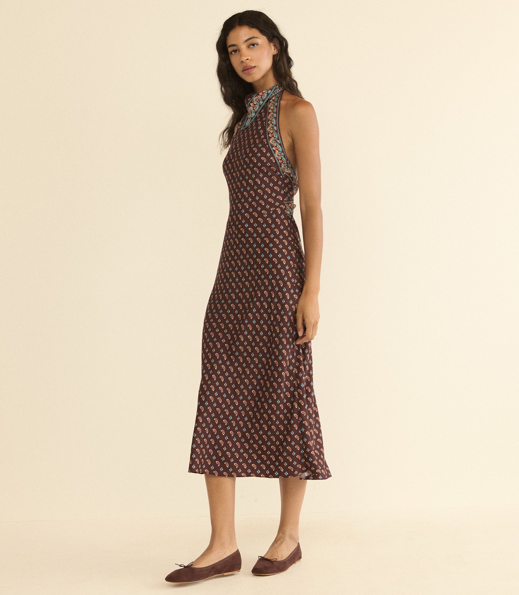 ZILDA DRESS -- DEAUVILLE PAISLEY view 6

