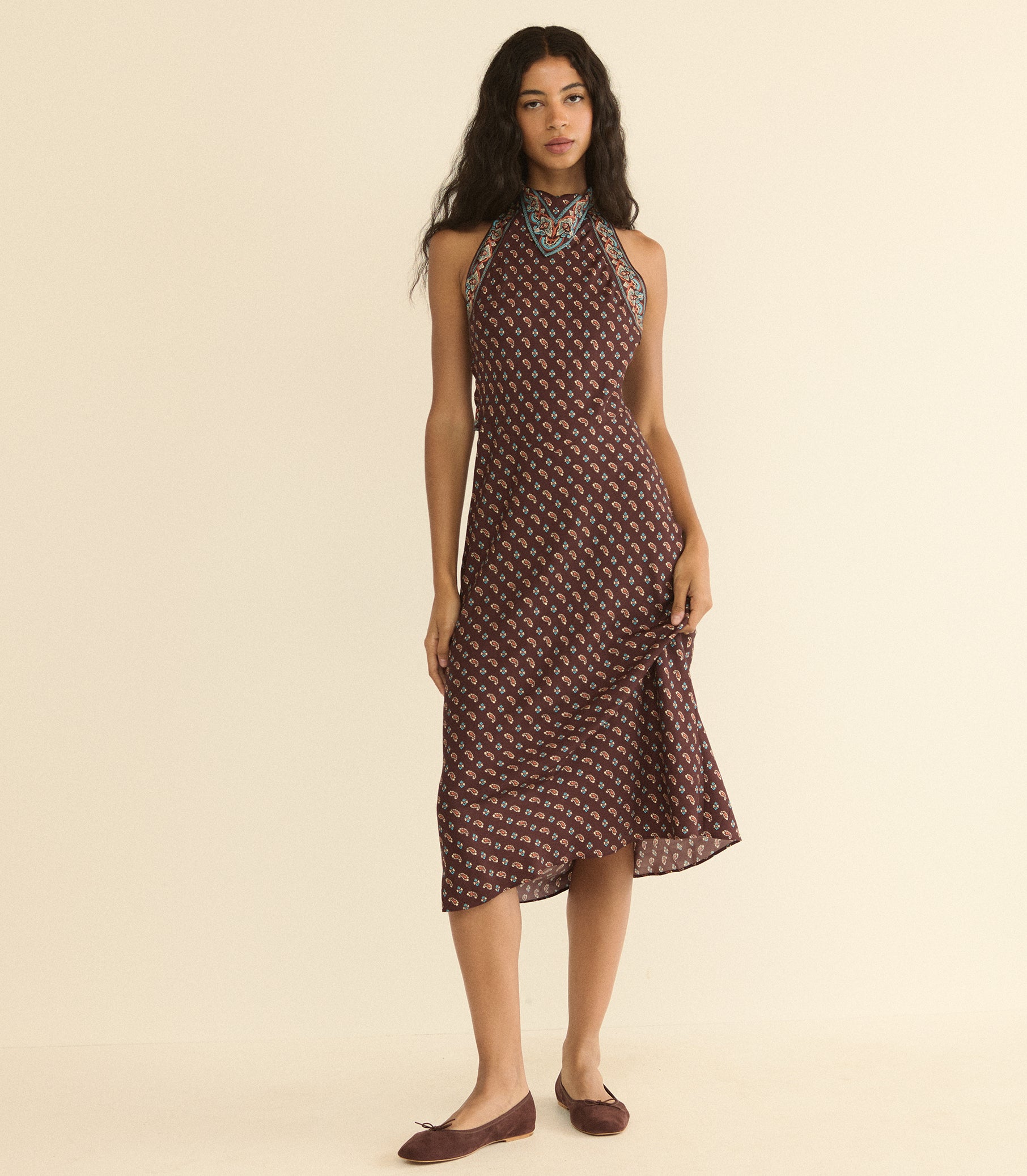 ZILDA DRESS -- DEAUVILLE PAISLEY view 5
