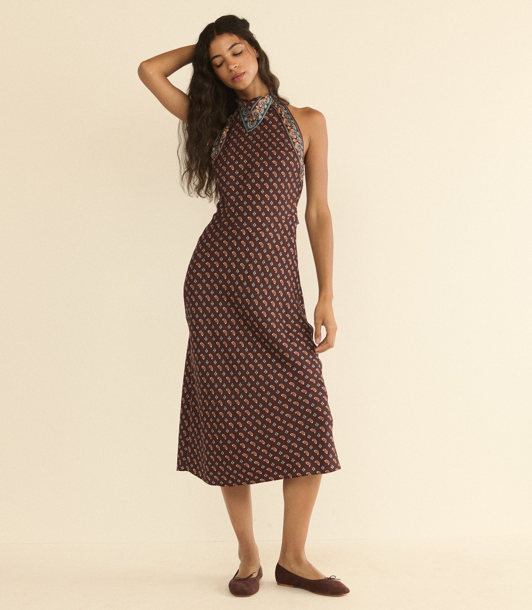 ZILDA DRESS -- DEAUVILLE PAISLEY view 4

