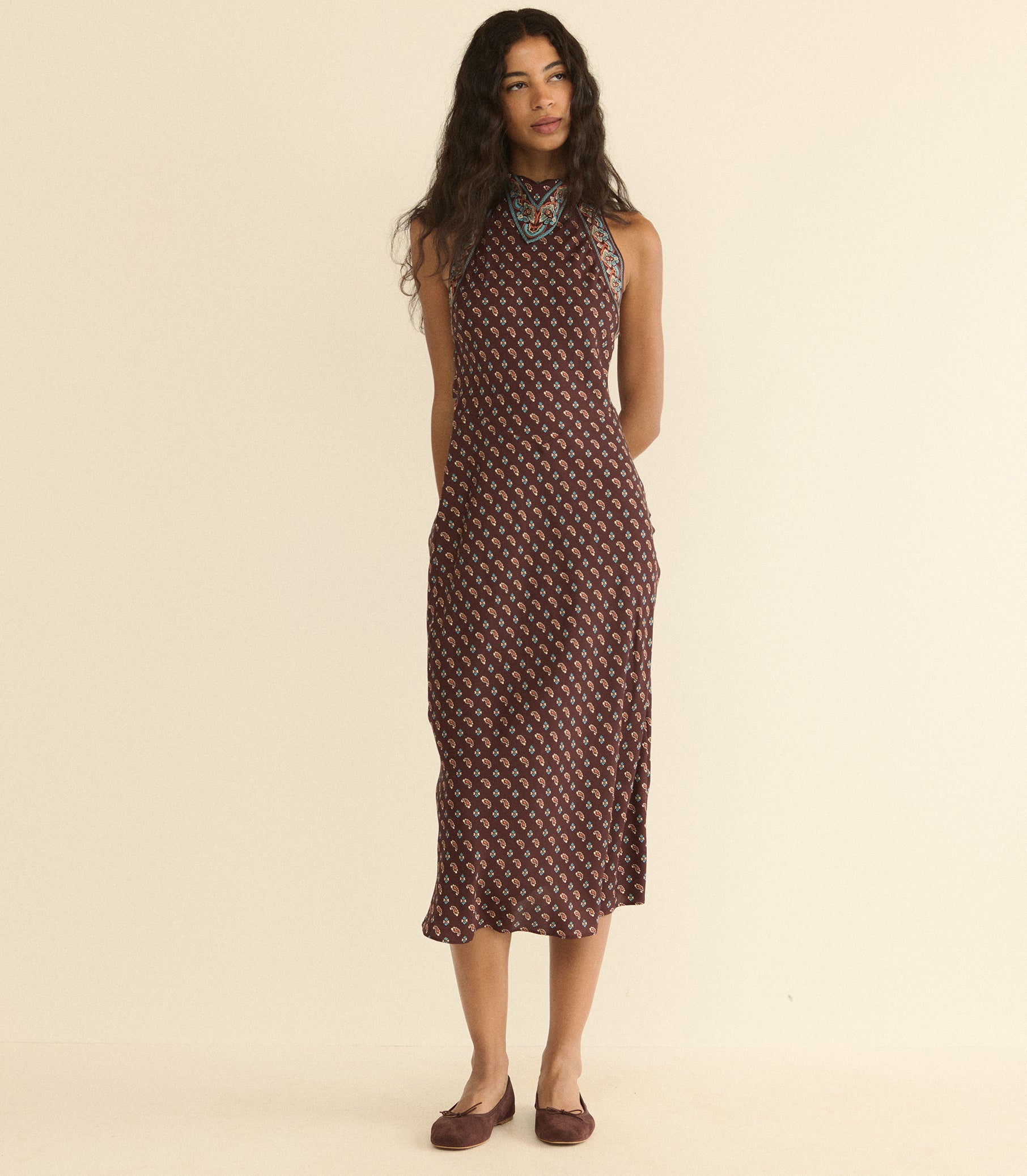 ZILDA DRESS -- DEAUVILLE PAISLEY view 3
