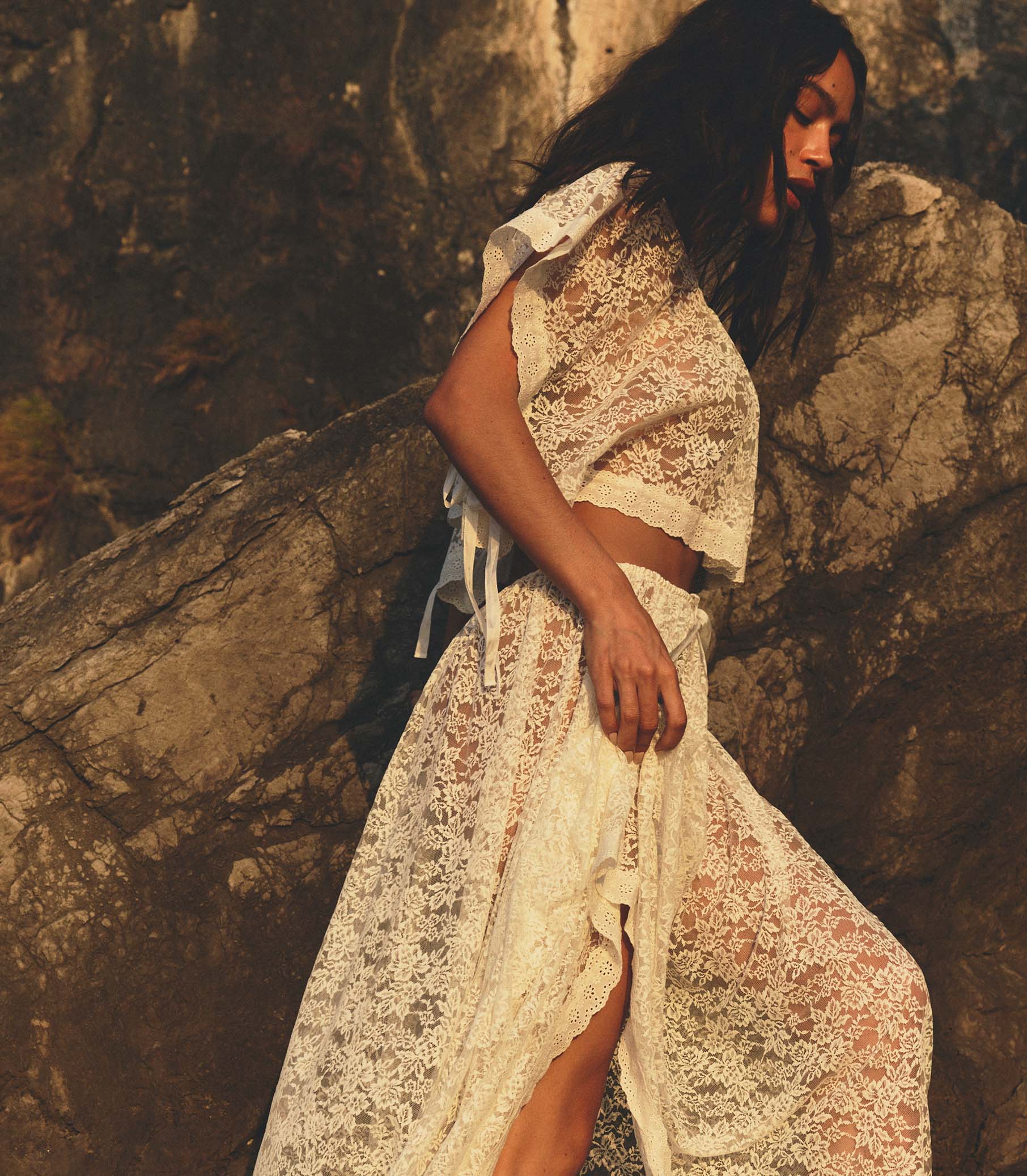 ZINNIA SKIRT -- SALT view 4
