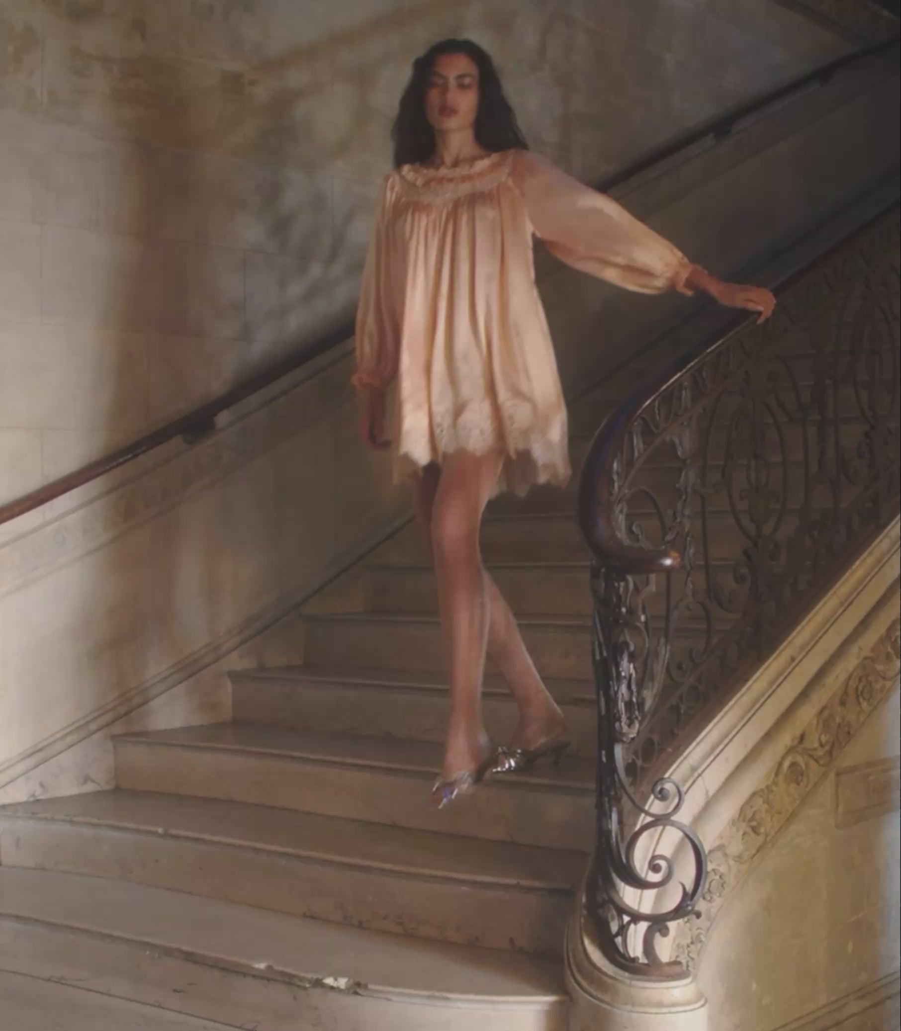 CICELY DRESS -- PEACH SORBET view 5
