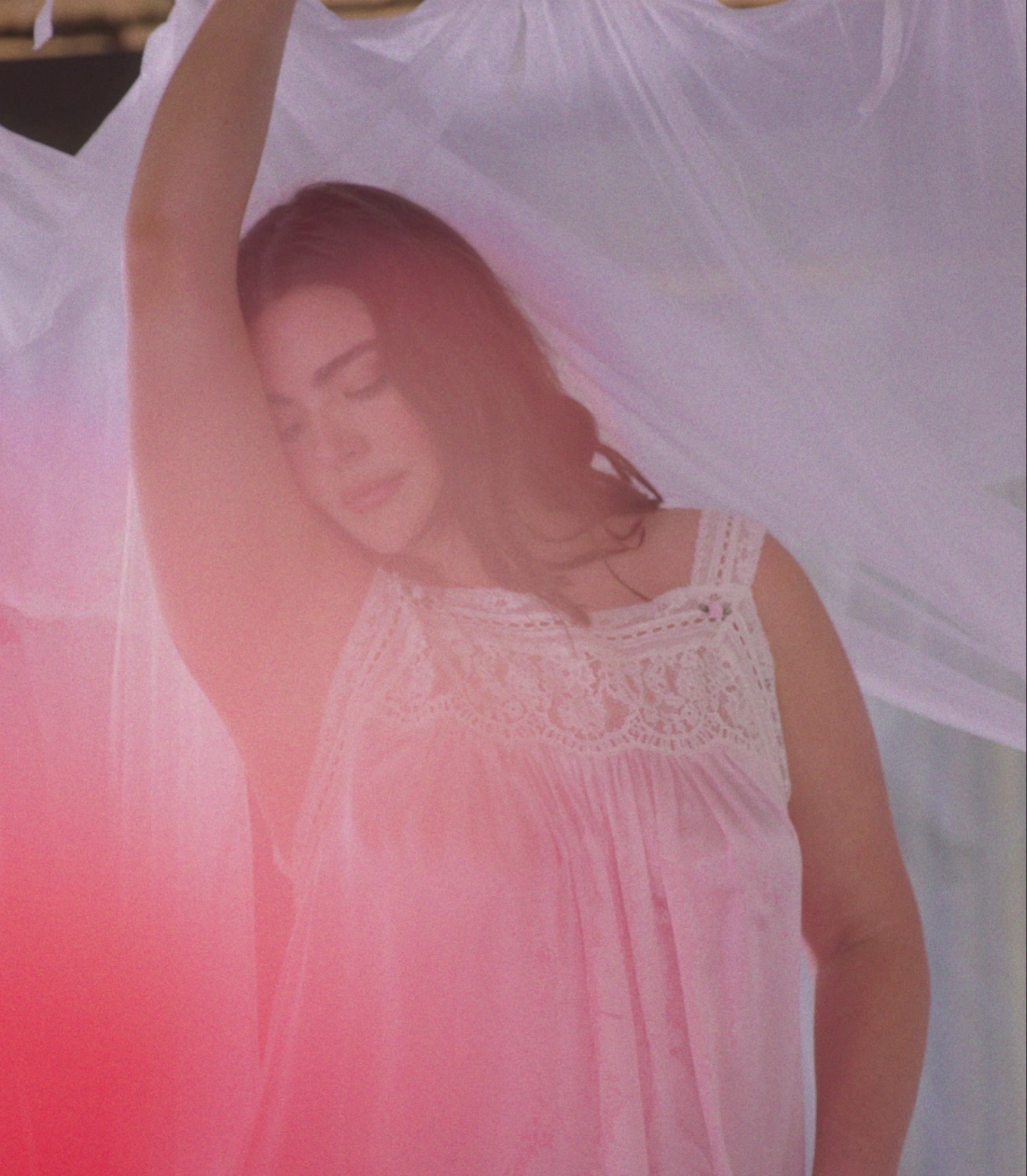 LUCIANE DRESS -- POWDER ROSE view 4
