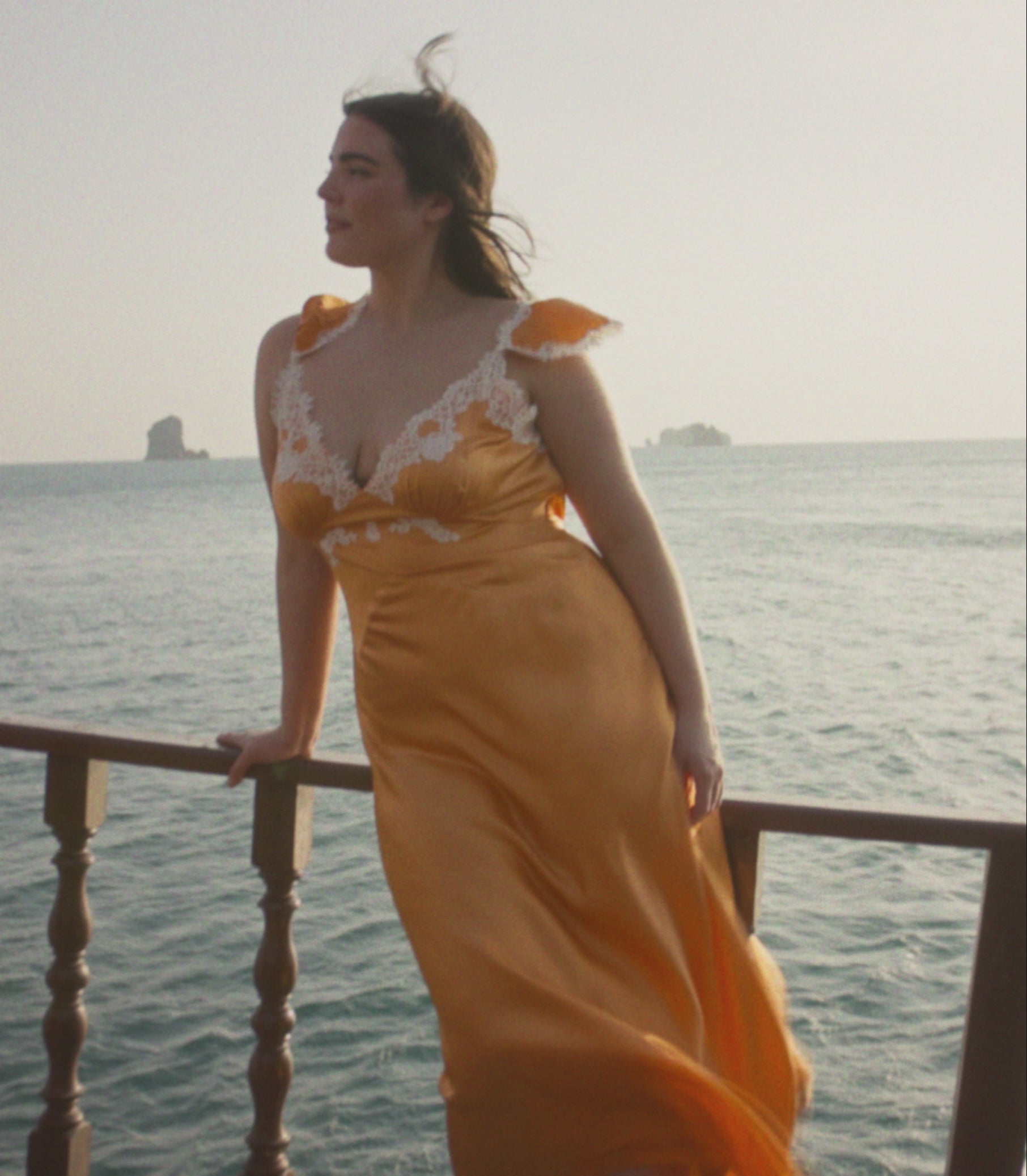 FIONA DRESS -- TANGERINE view 5
