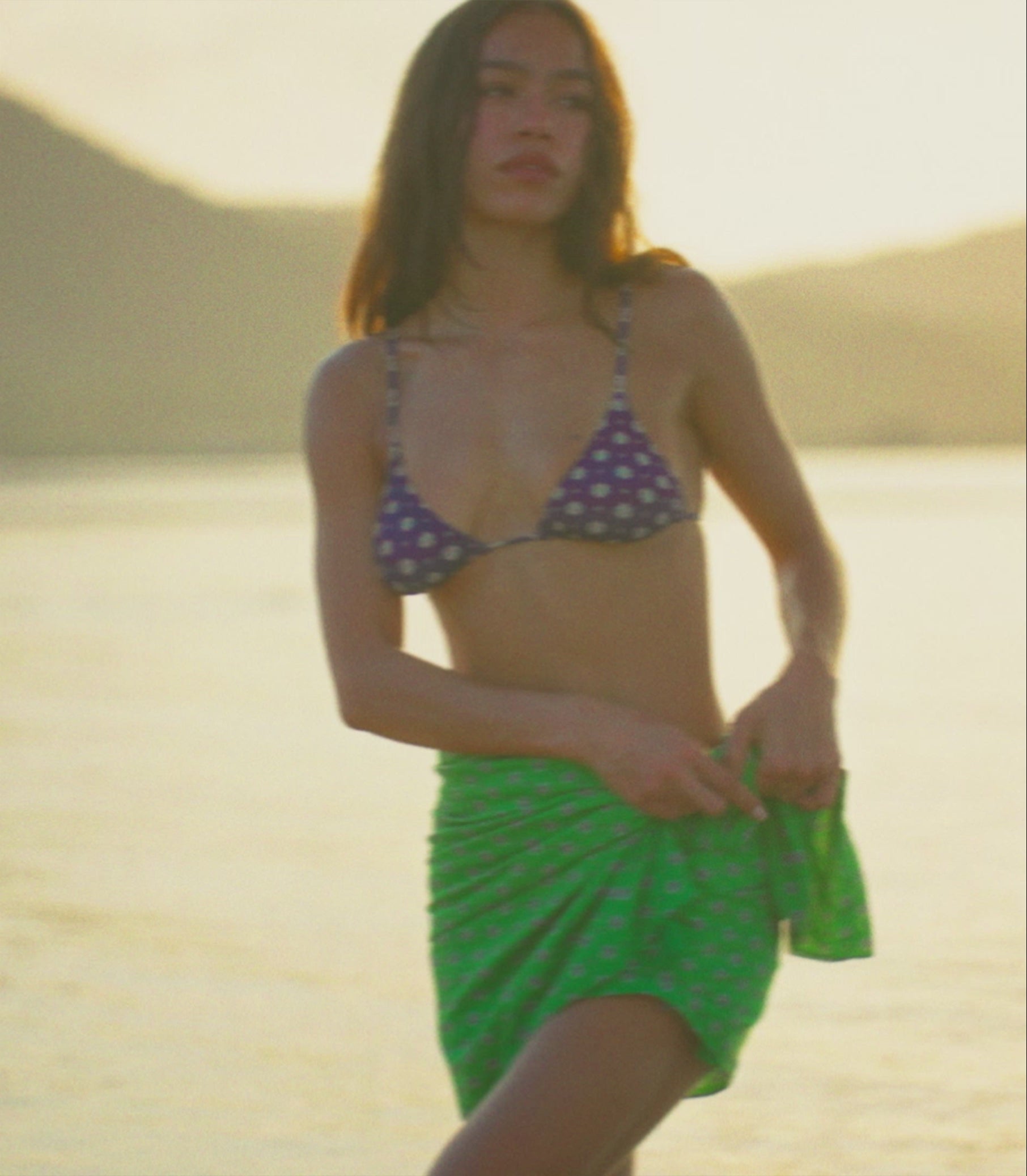 CASCAIS SARONG -- VERT CADIZ FOULARD view 9

