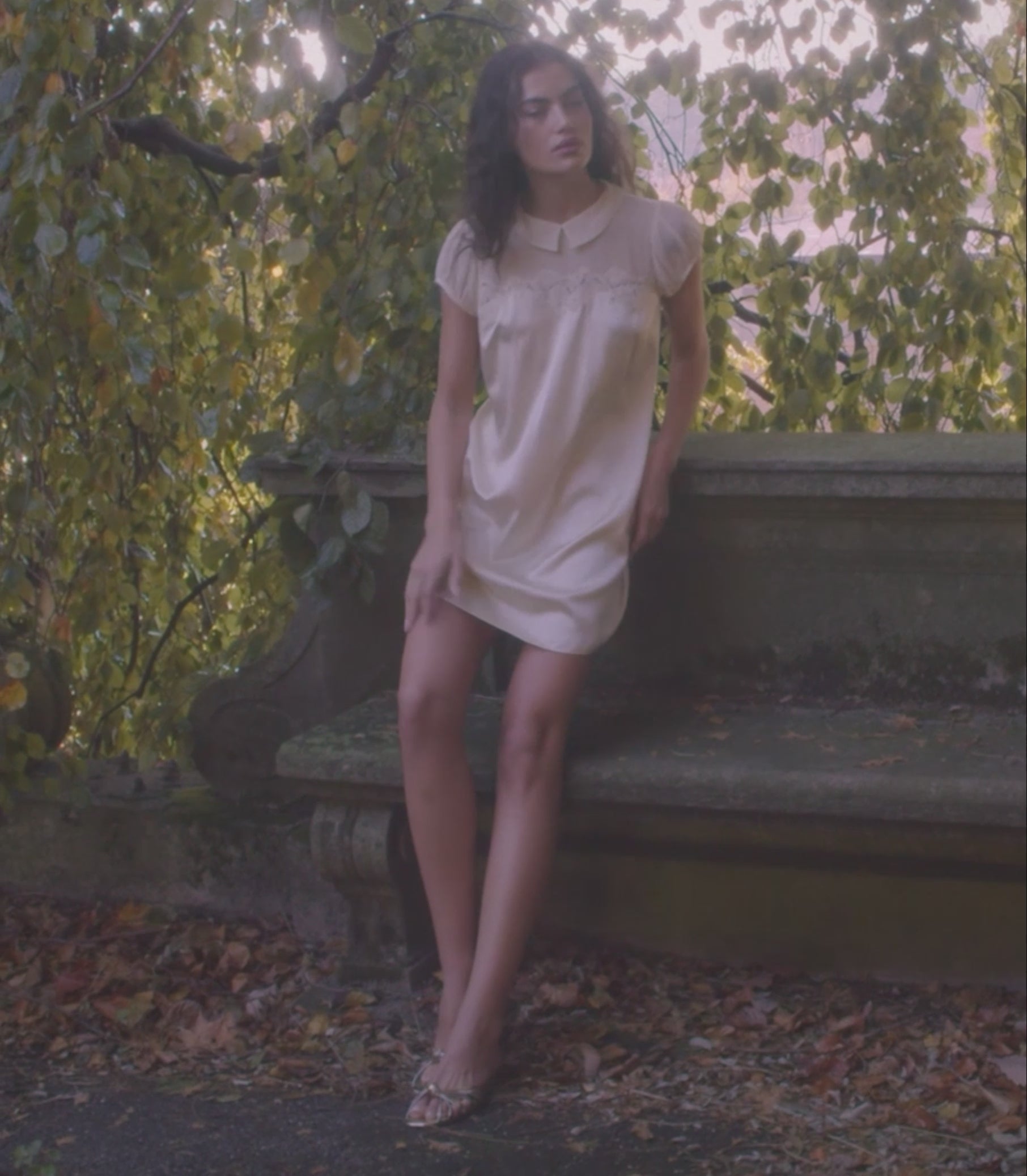 PERLE DRESS -- VANILLA view 5
