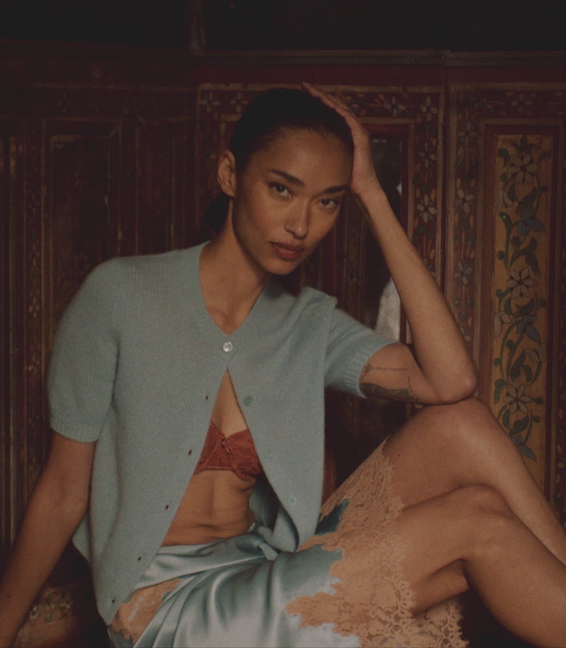 ELOWETTE SKIRT -- DEEP AQUAMARINE view 2
