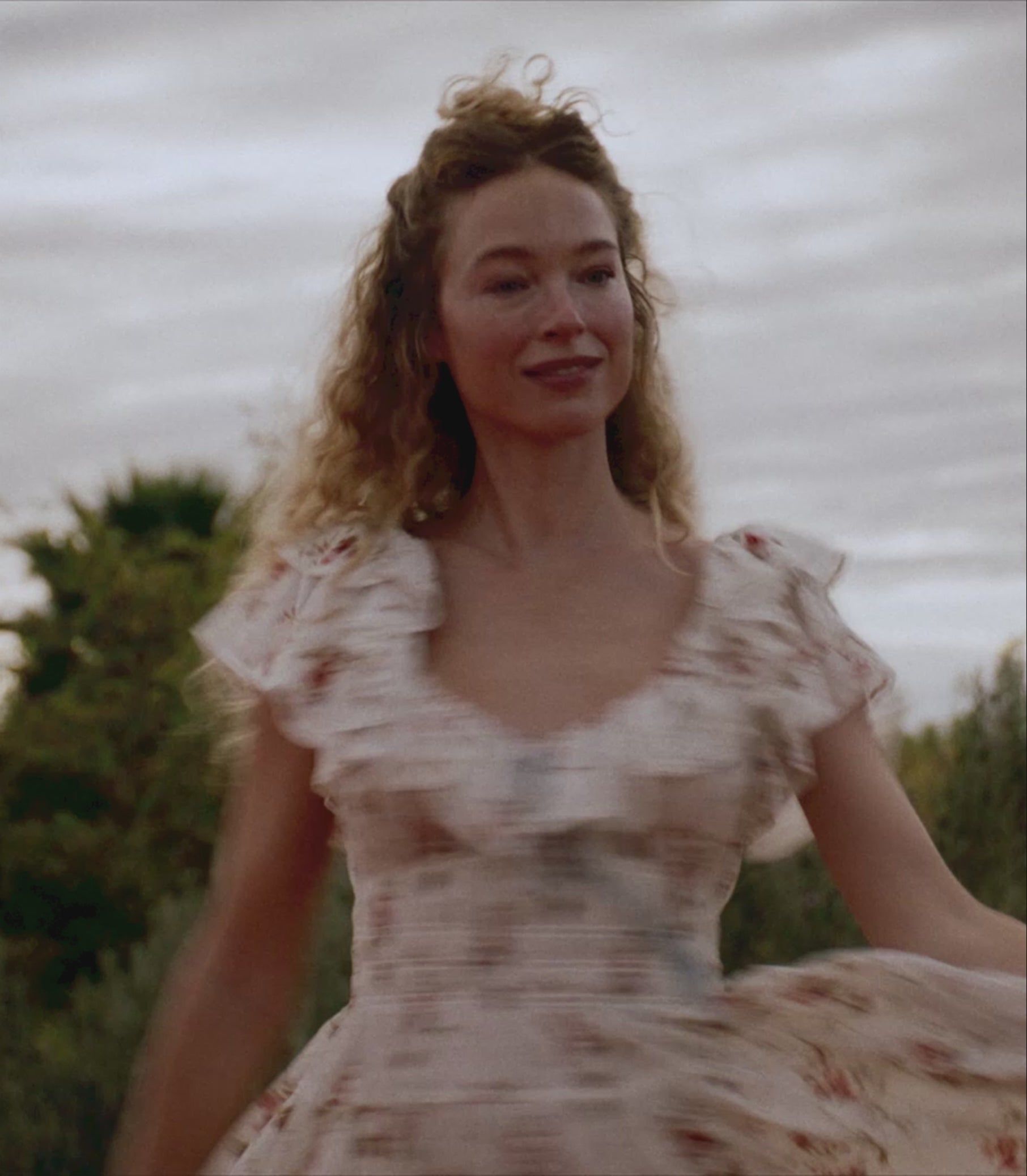 ILLIANA DRESS -- BLANC PRAIRIE ROSE view 7
