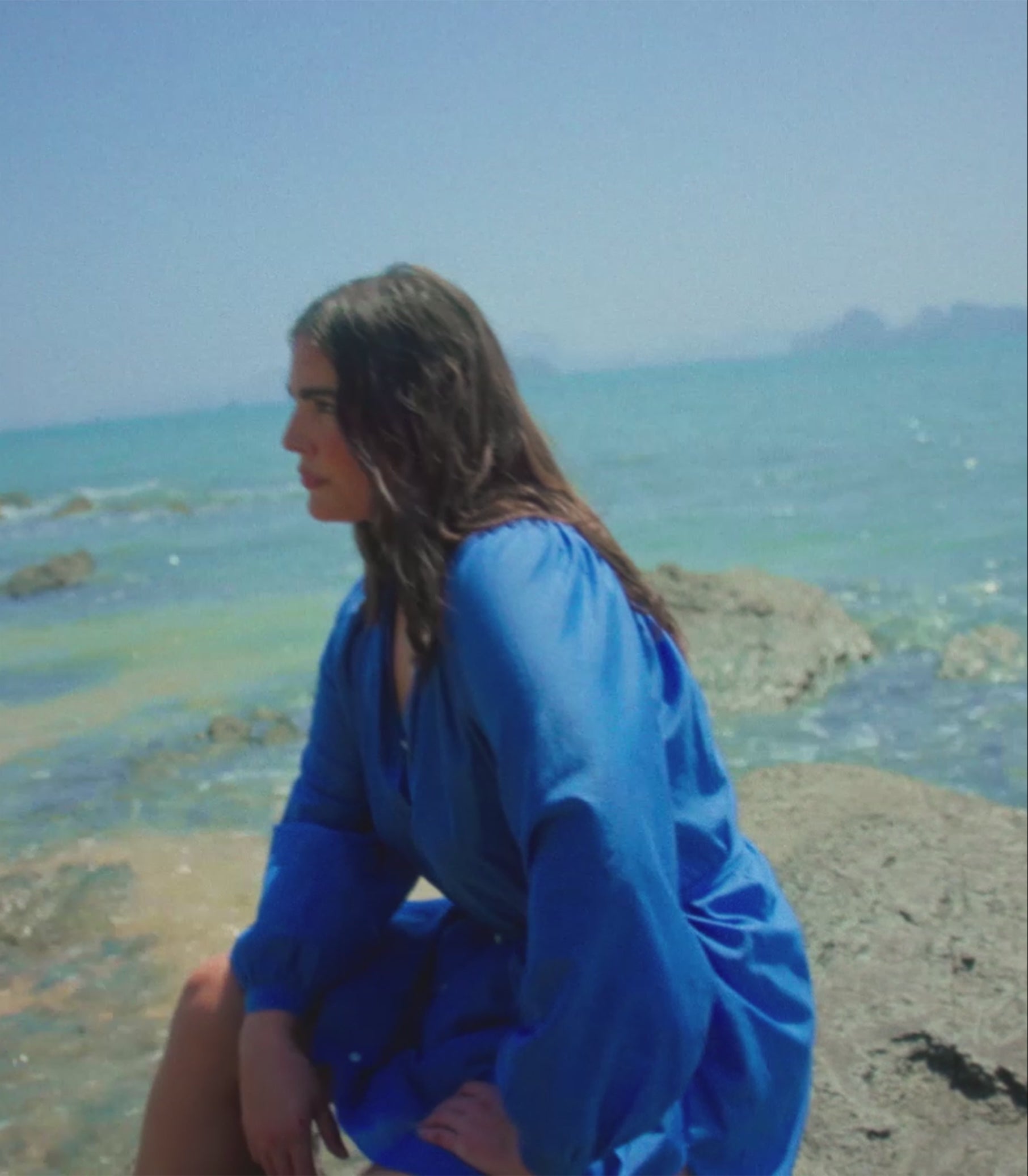 JULIET TUNIC DRESS -- SANTORINI BLUE view 10

